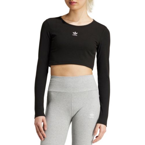 adidas Originals Women's Essentials Ribbed Cropped Long