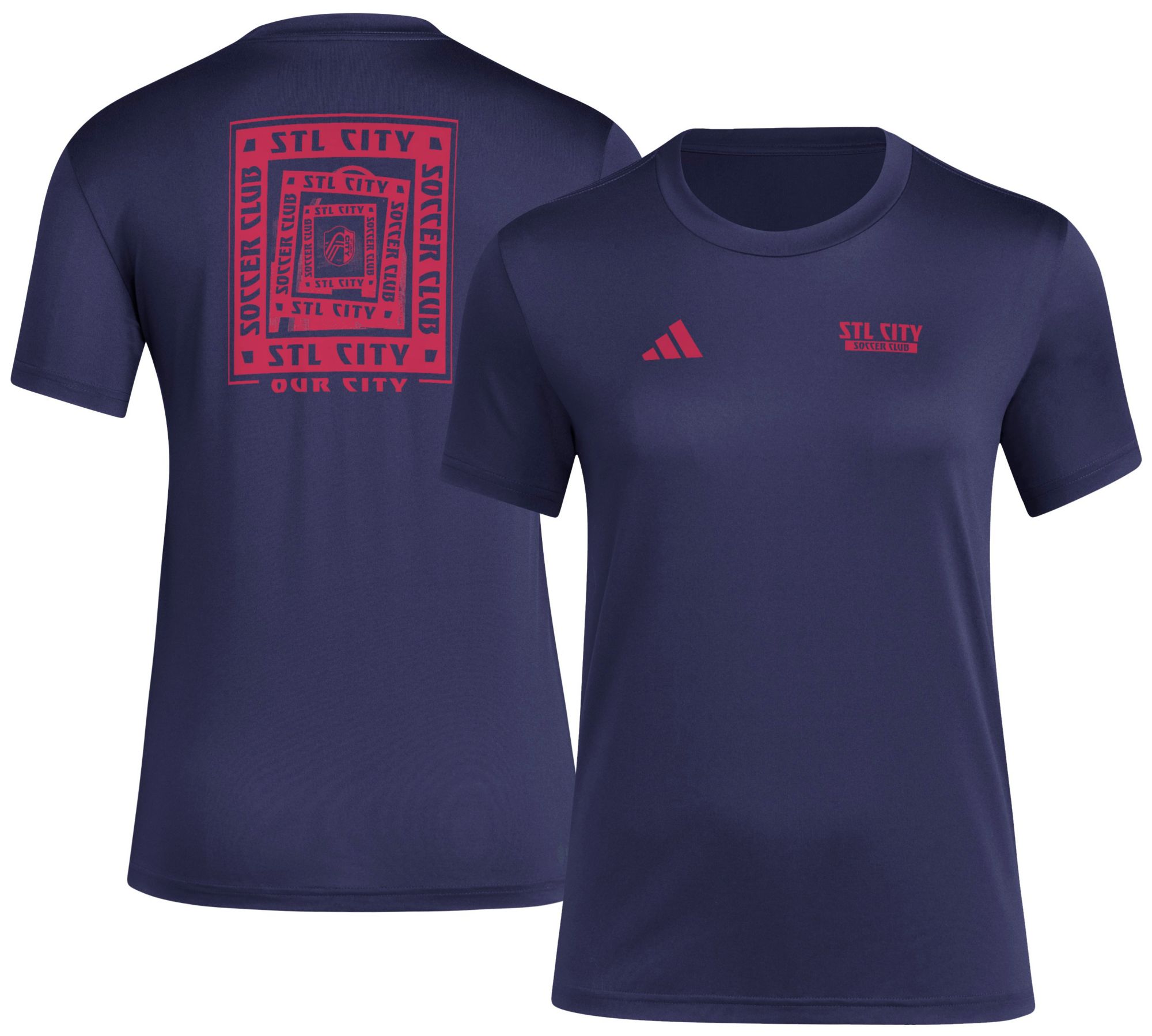 adidas Women's St. Louis City SC 2025 2025 Blue Local Warp T-Shirt
