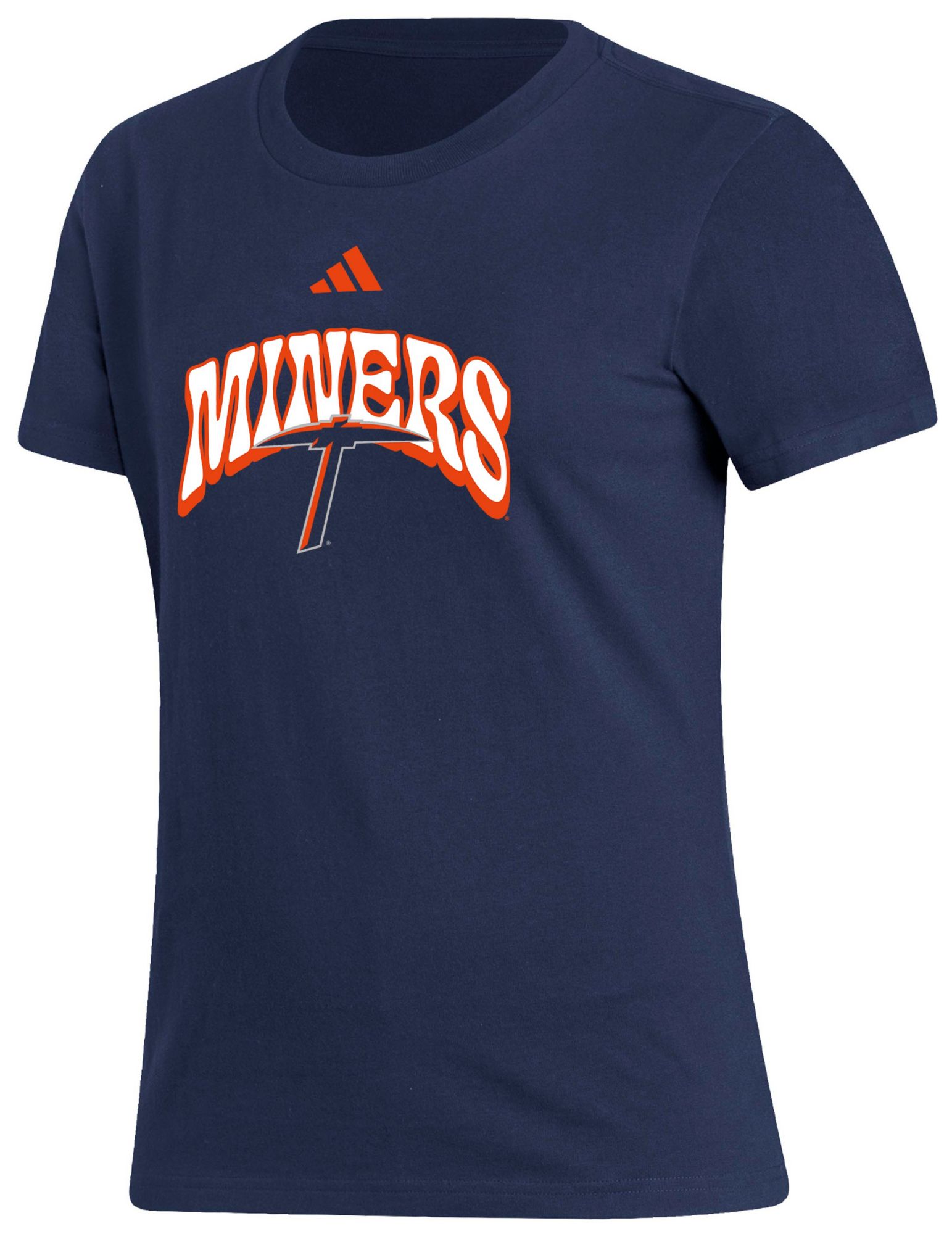 adidas Women's UTEP Miners Navy Fresh T-Shirt