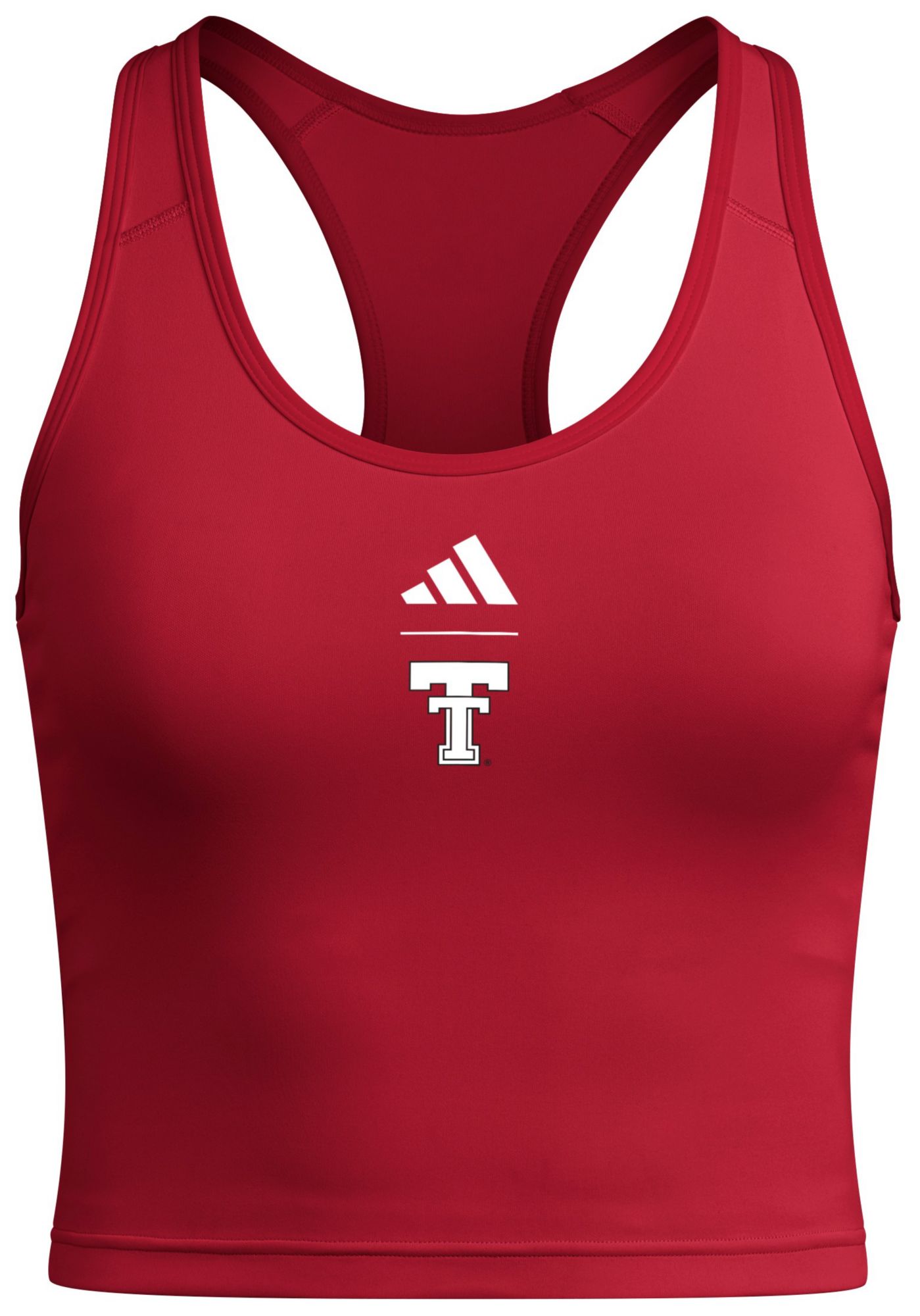 adidas Women's Texas Tech Red Raiders Team Power Red Spring Fling Tank Top