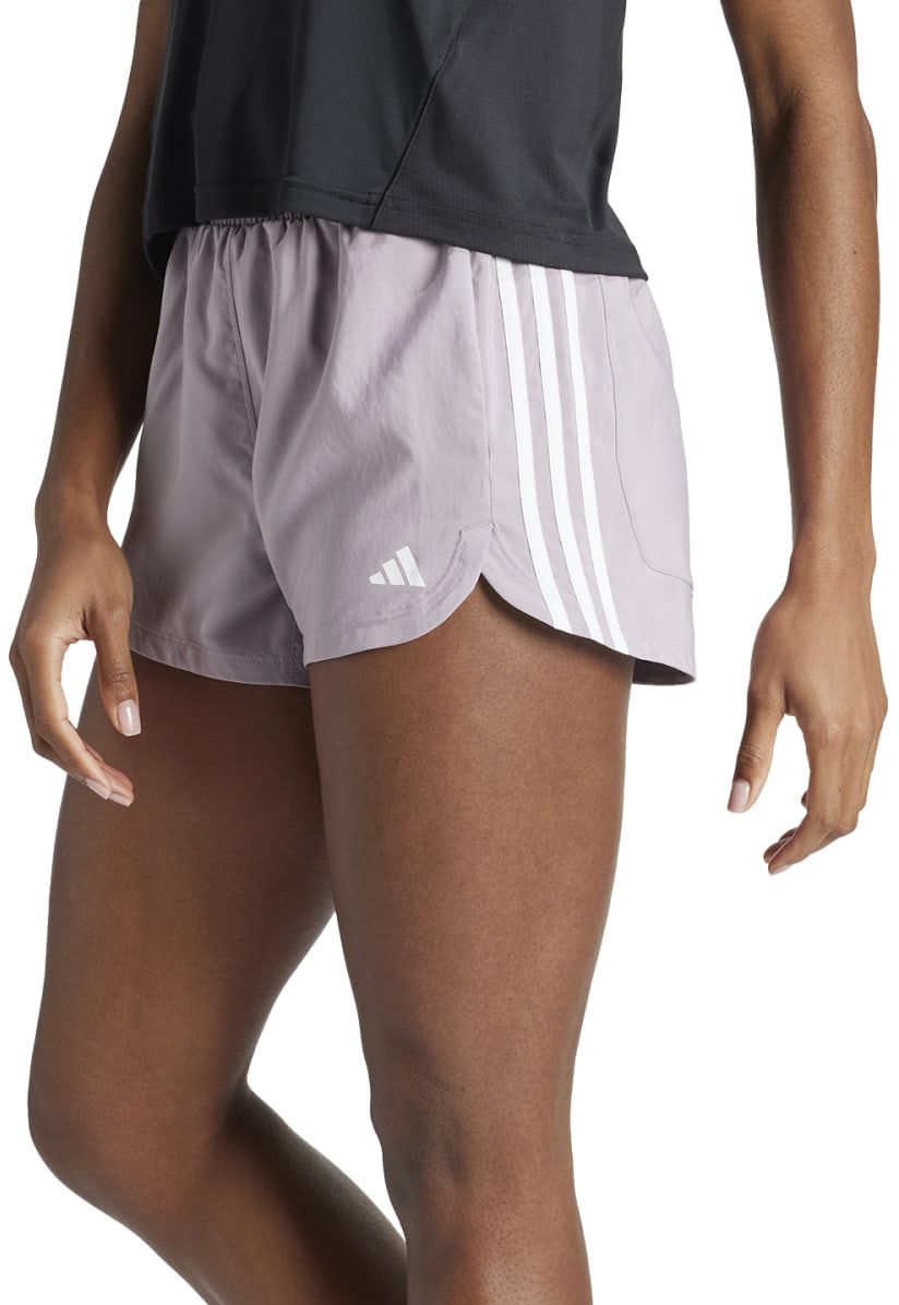 adidas Women's Pacer Training 3-Stripes Woven High-Rise 3" Shorts