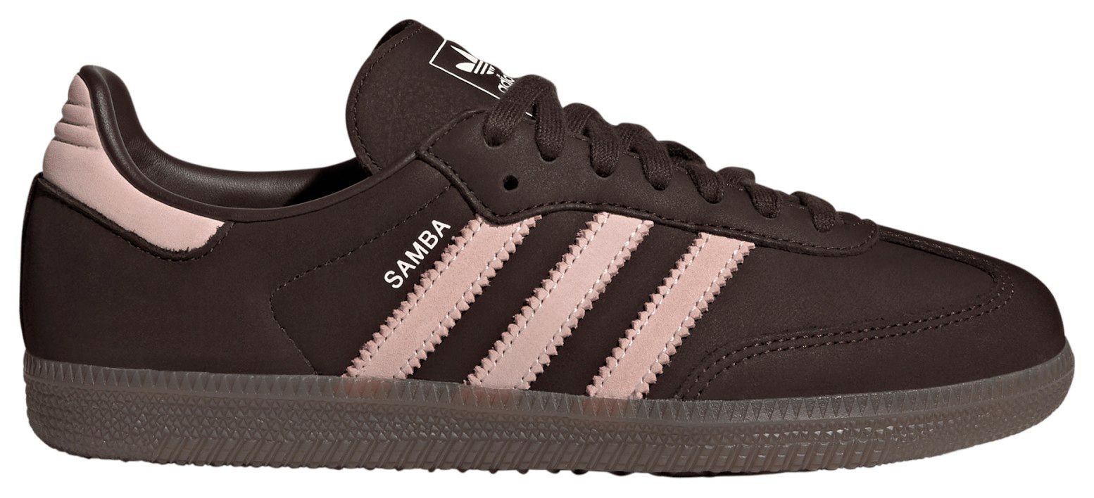adidas Women's Samba OG Shoes Aurora Coffee/Sandy Pink/Ftwr White thumbnail