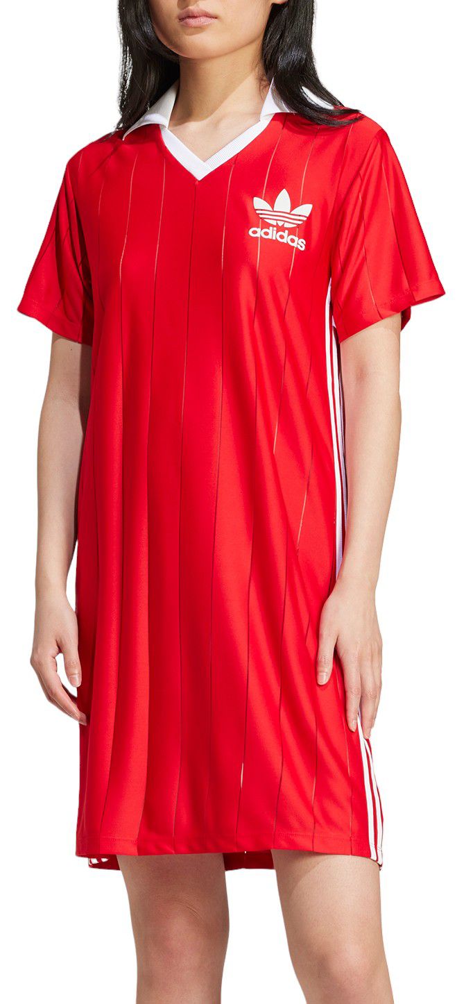 adidas Originals Women's Adicolor 3-Stripes Pinstripe Dress