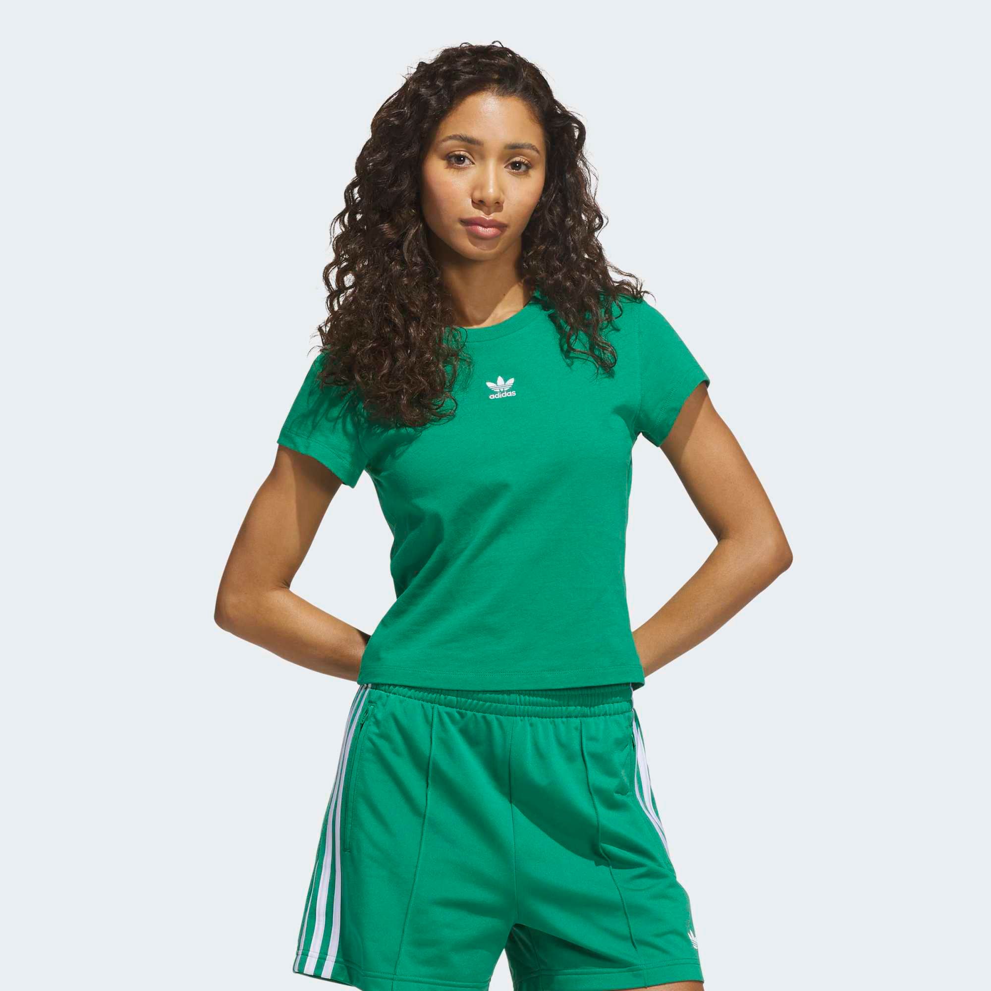 adidas Originals Women's Essentials Slim T-Shirt Bold Green thumbnail