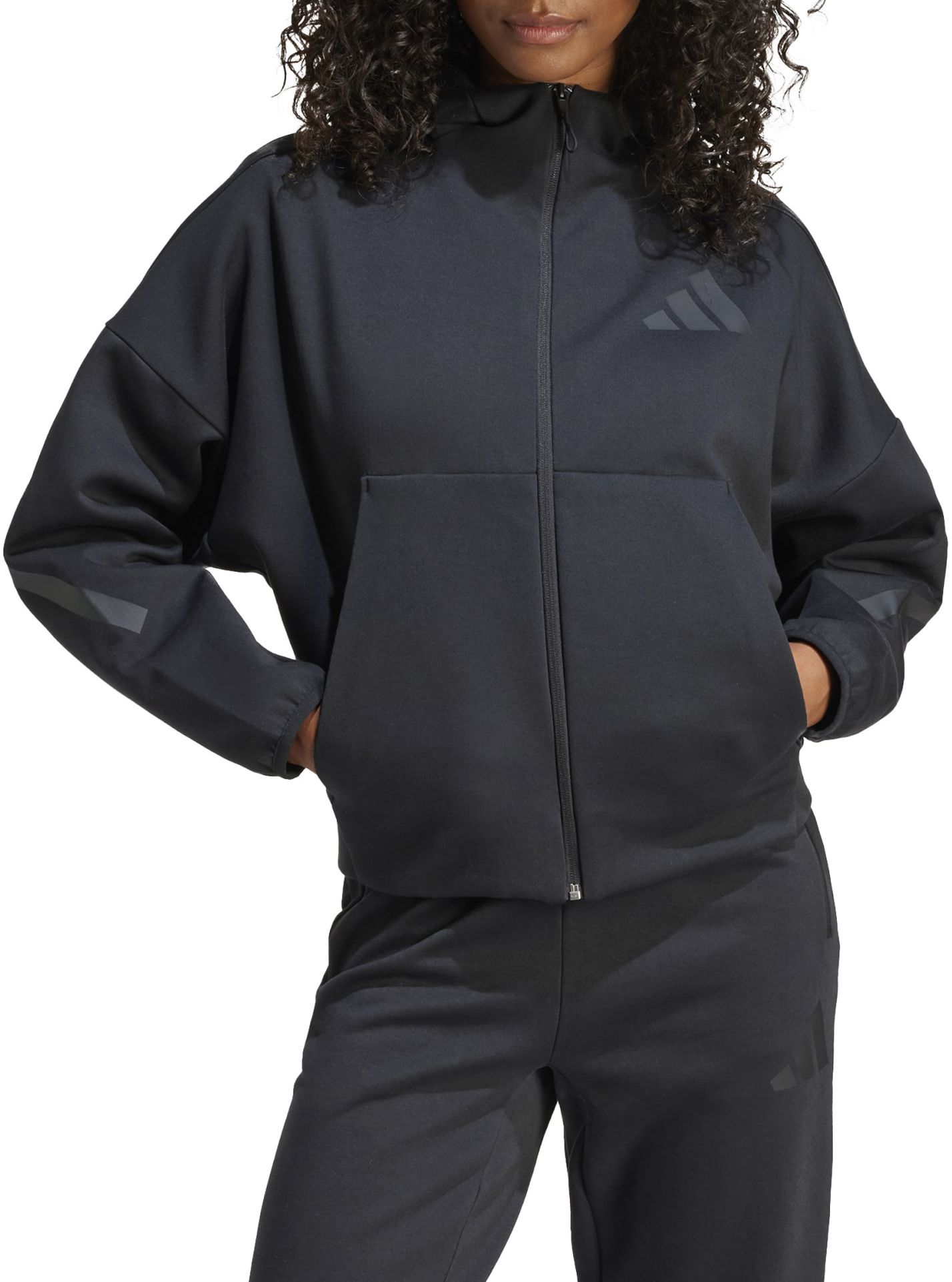 adidas Women's Z.N.E. Full-Zip Hooded Fleece Jacket