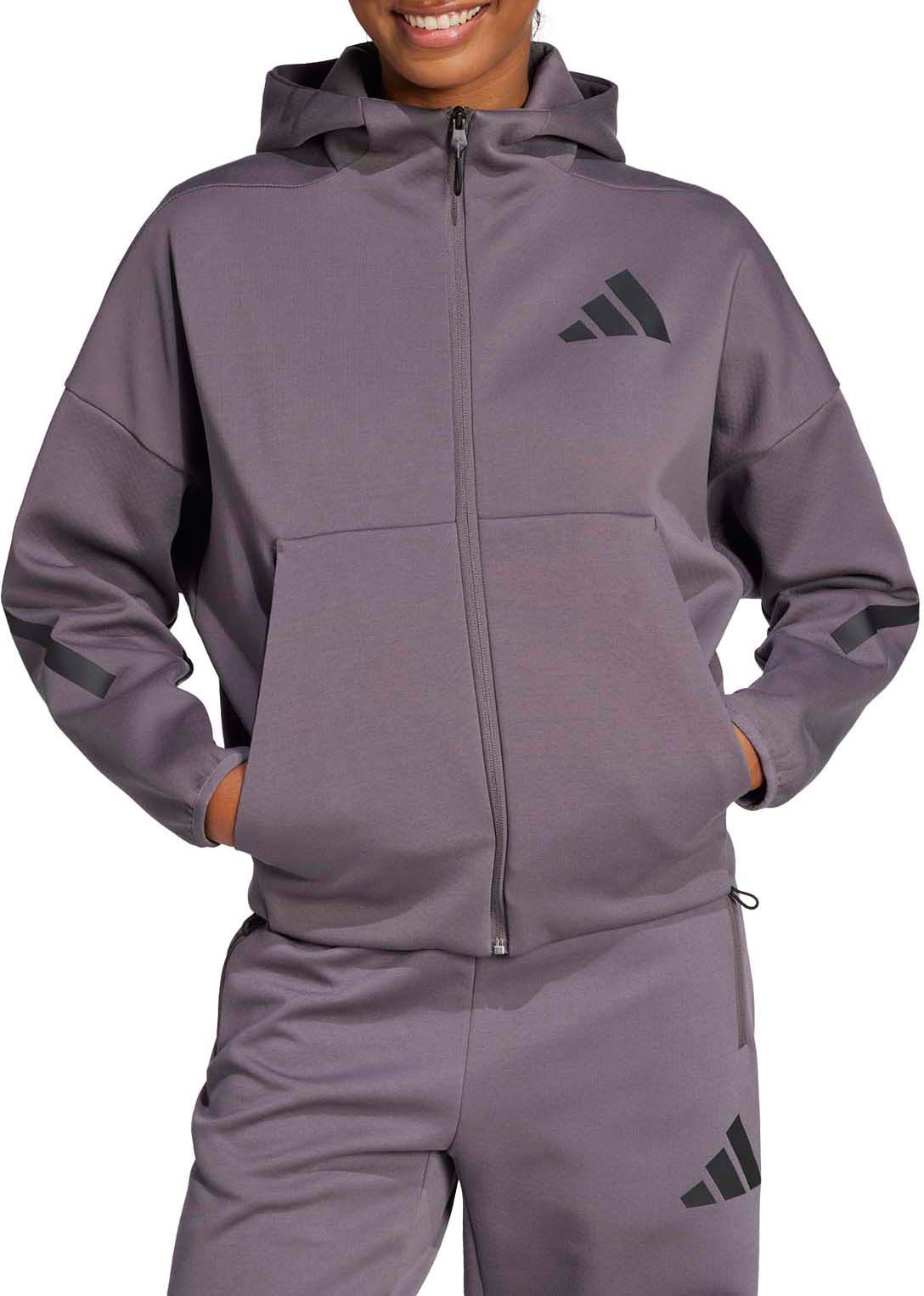 adidas Women&amp;#x27;s Z.N.E. Full-Zip Hooded Fleece Jacket