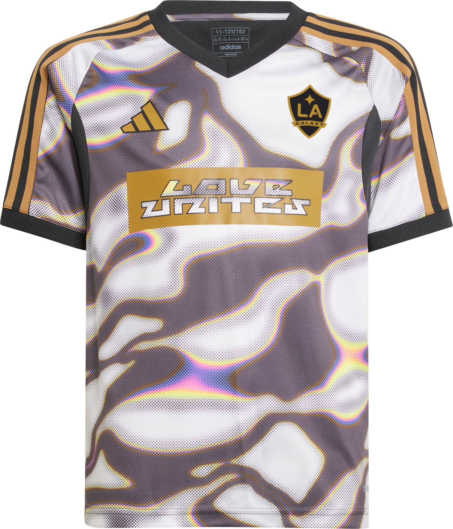 adidas Youth Los Angeles Galaxy 2024 Pride Replica Jersey