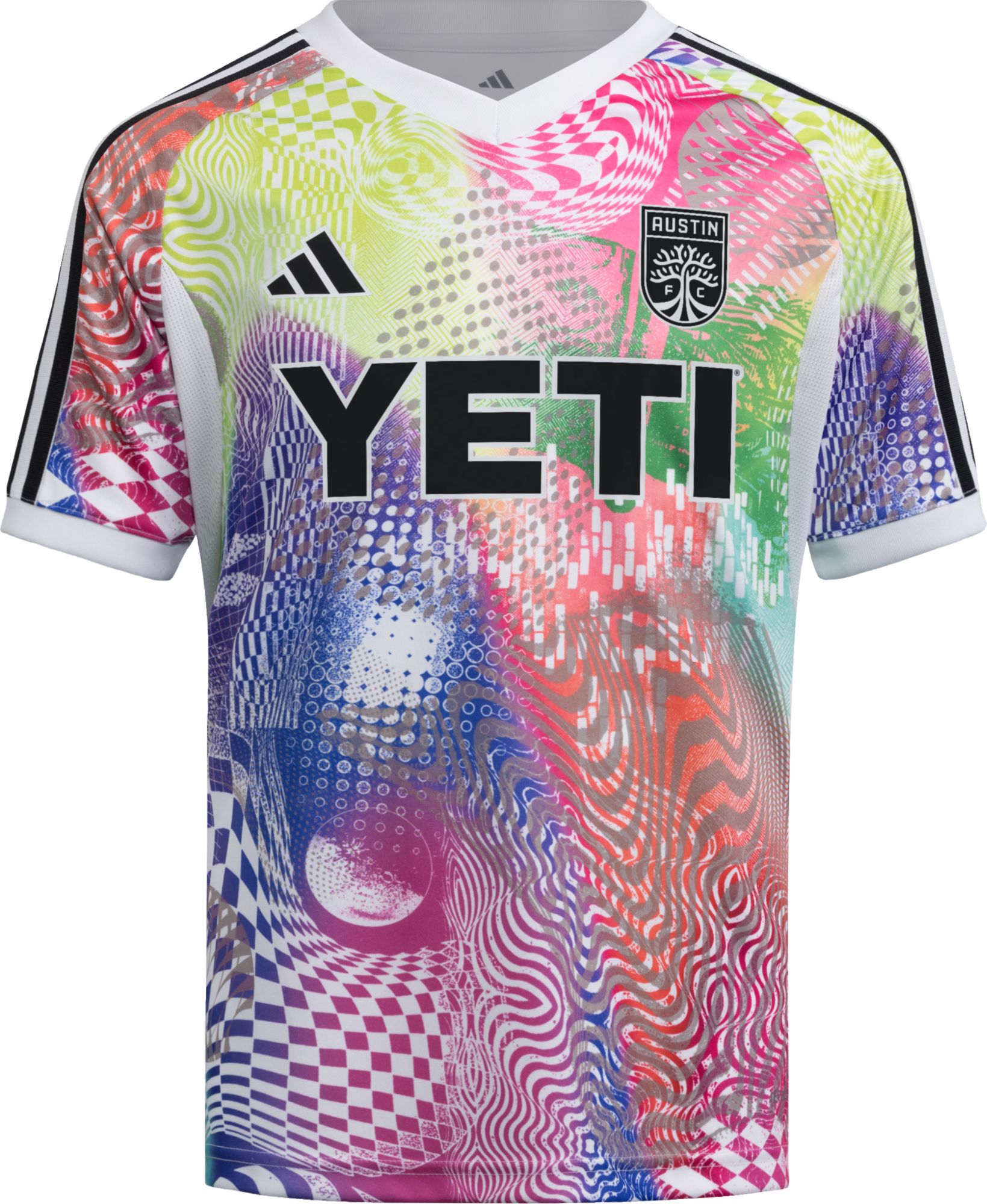 adidas Youth Austin FC 2025 Pride Prematch Jersey