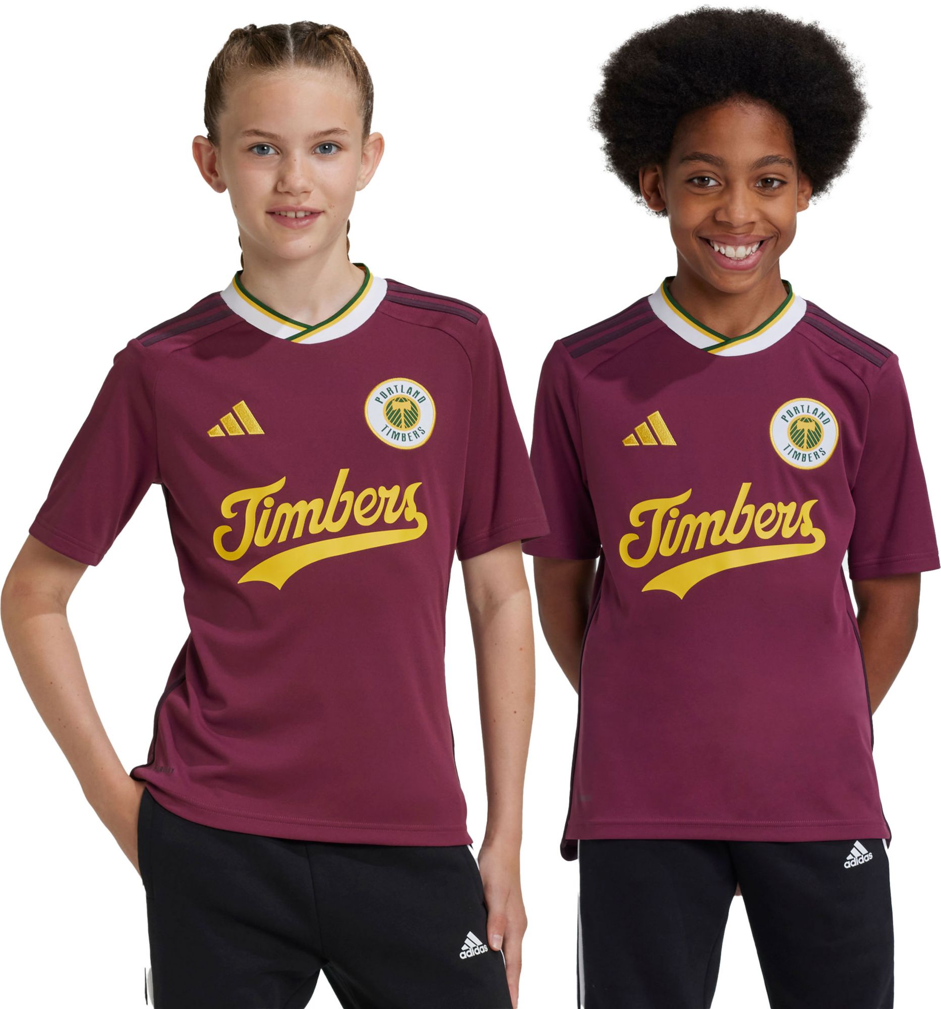 adidas Youth Portland Timbers 2024 Archive Replica Third Jersey