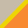 Cream White/Shock Yellow/Bright Orange