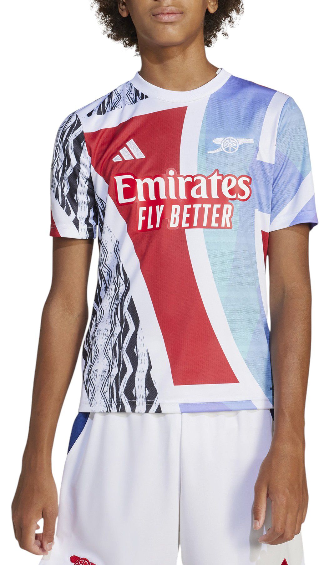 adidas Youth Arsenal 2024 Red Prematch Jersey