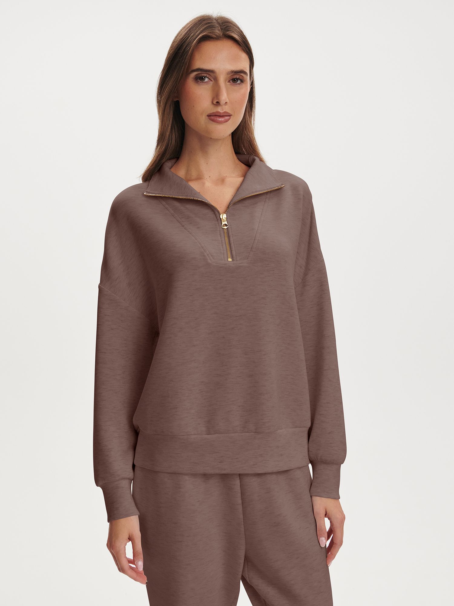 Deep Taupe Marl Fleck