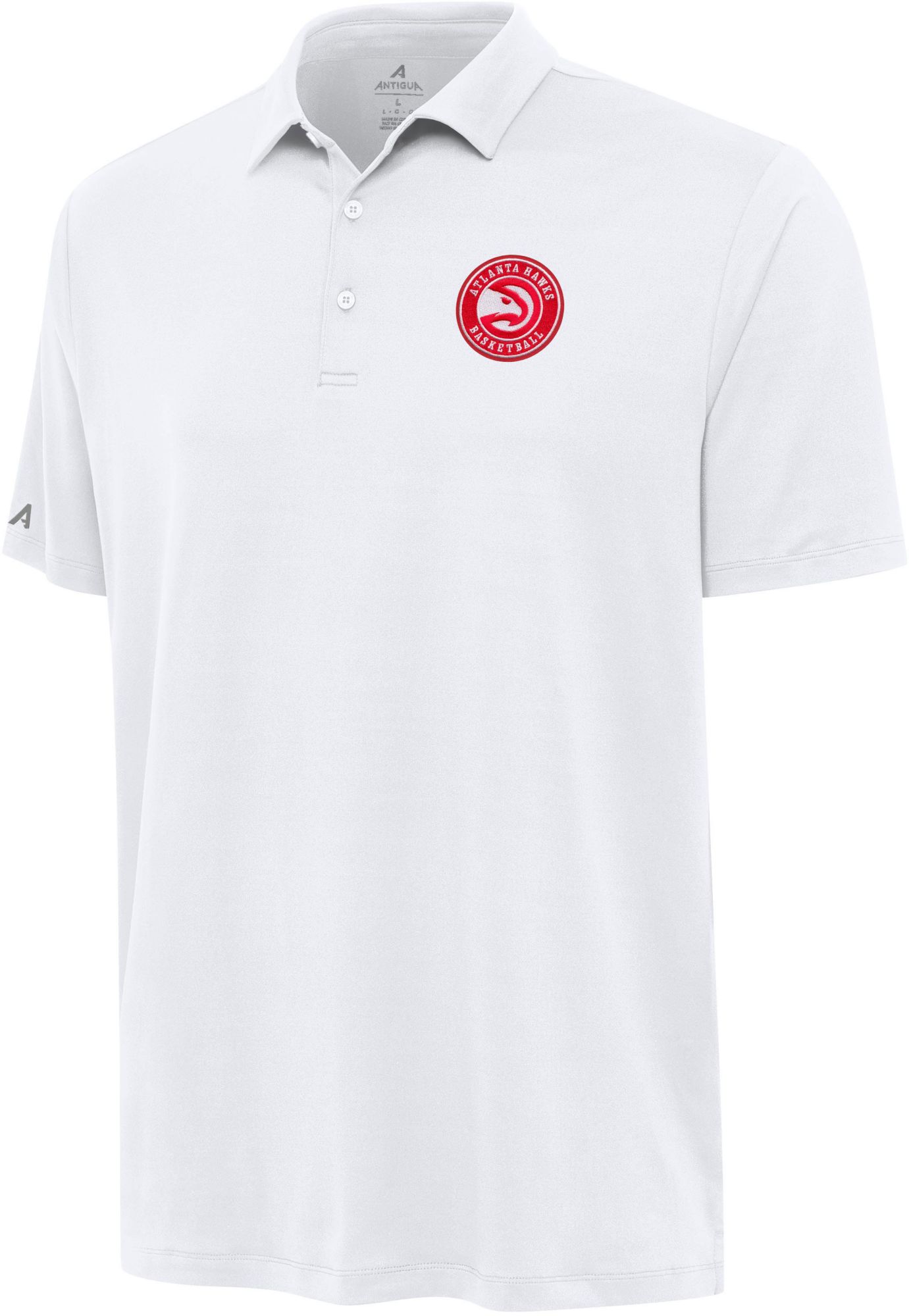 Antigua Men's Atlanta Hawks White Reprocess Polo