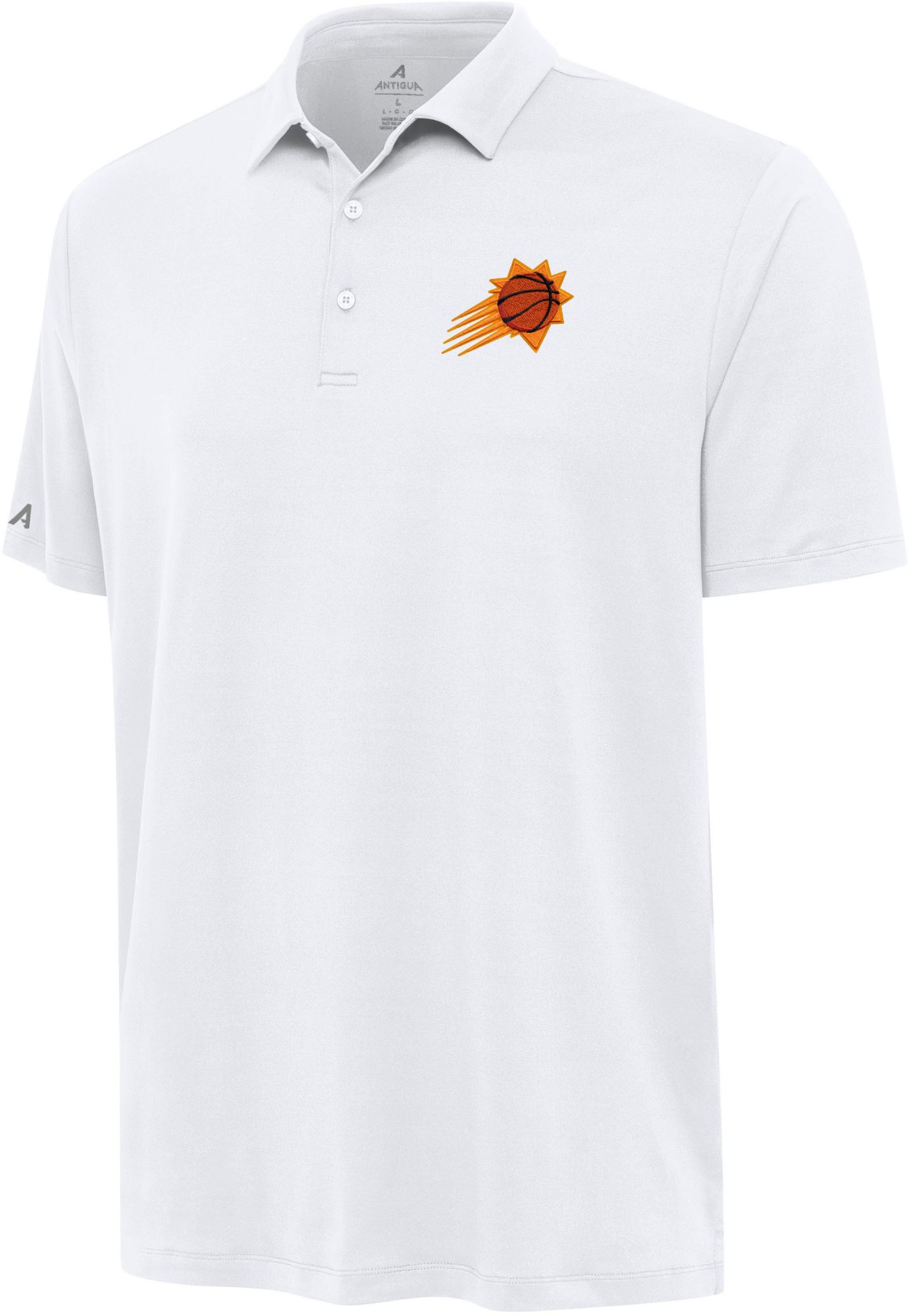 Antigua Men's Phoenix Suns White Reprocess Polo