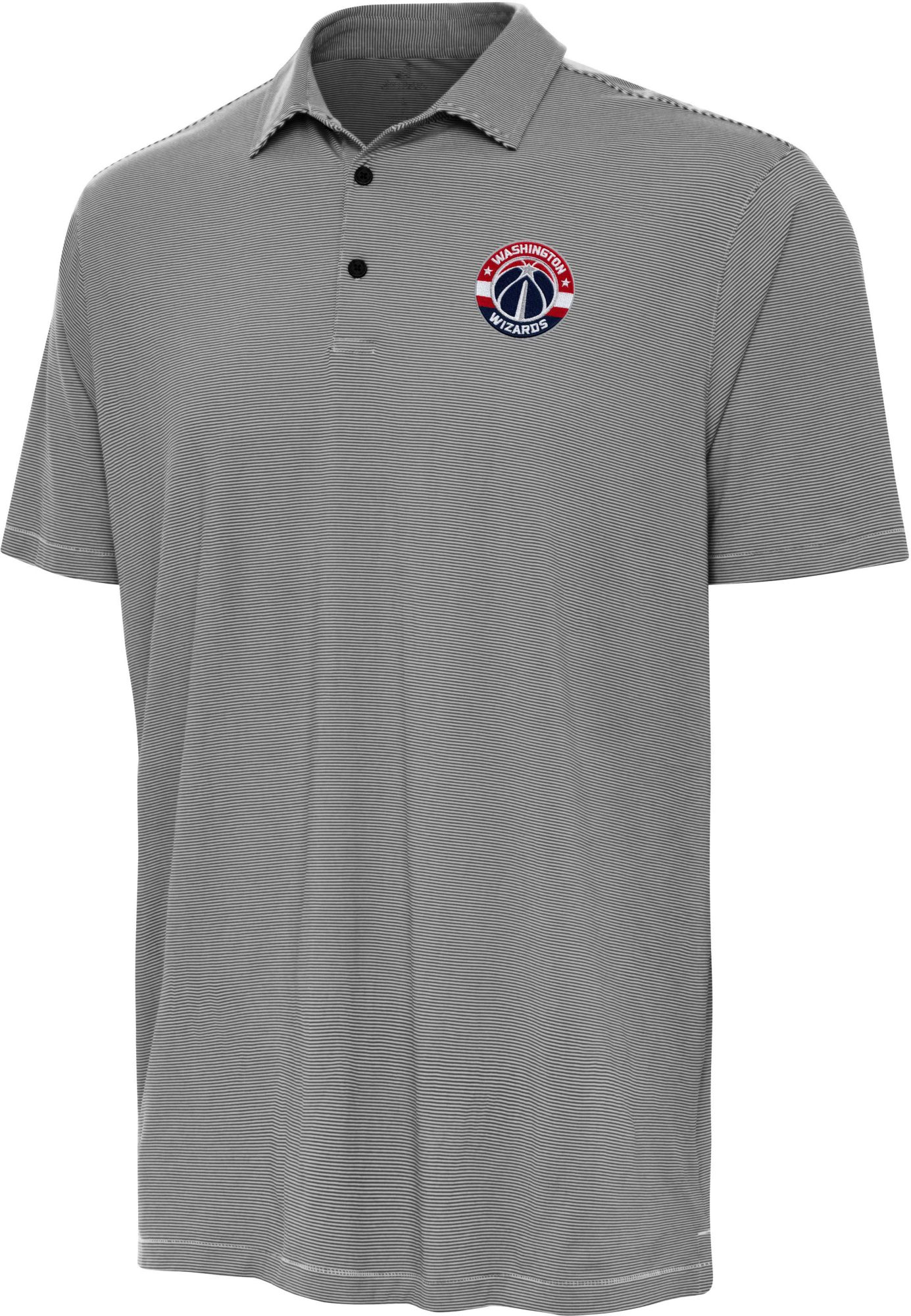 Antigua Men's Washington Wizards Black Twine Polo
