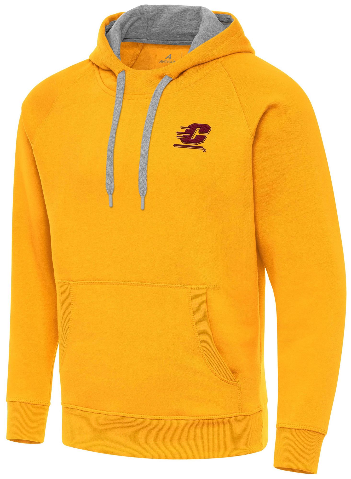 Antigua Men's Central Michigan Chippewas Gold Victory Pullover Hoodie