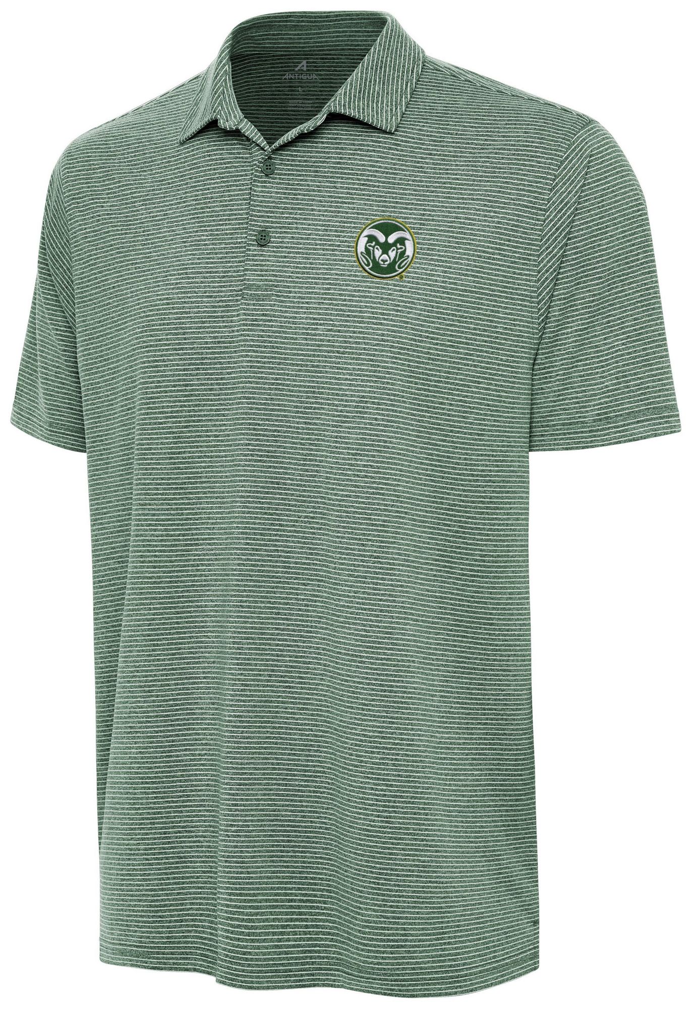 Antigua Men's Colorado State Rams Dark Pine Heather Scheme Polo