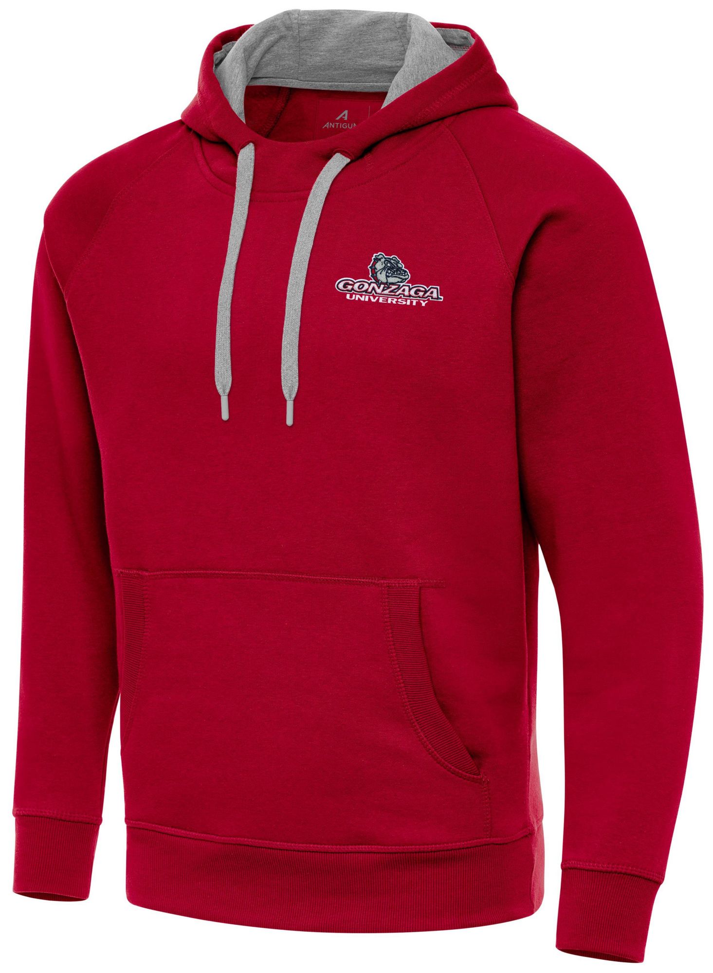 Antigua Men's Gonzaga Bulldogs Dark Red Victory Pullover Hoodie