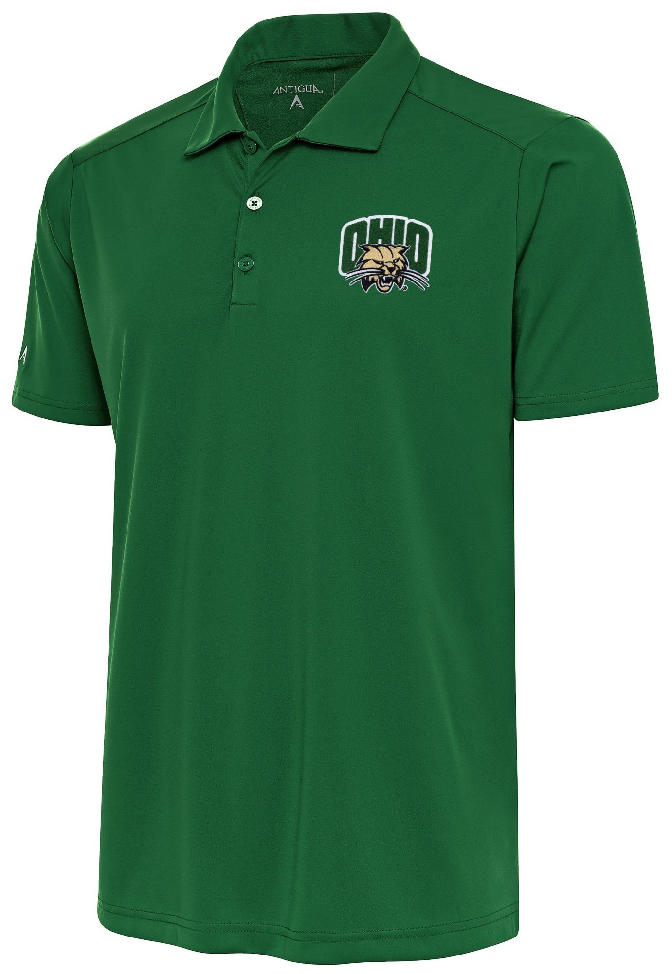 Antigua Men's Ohio Bobcats Dark Pine Tribute Performance Polo