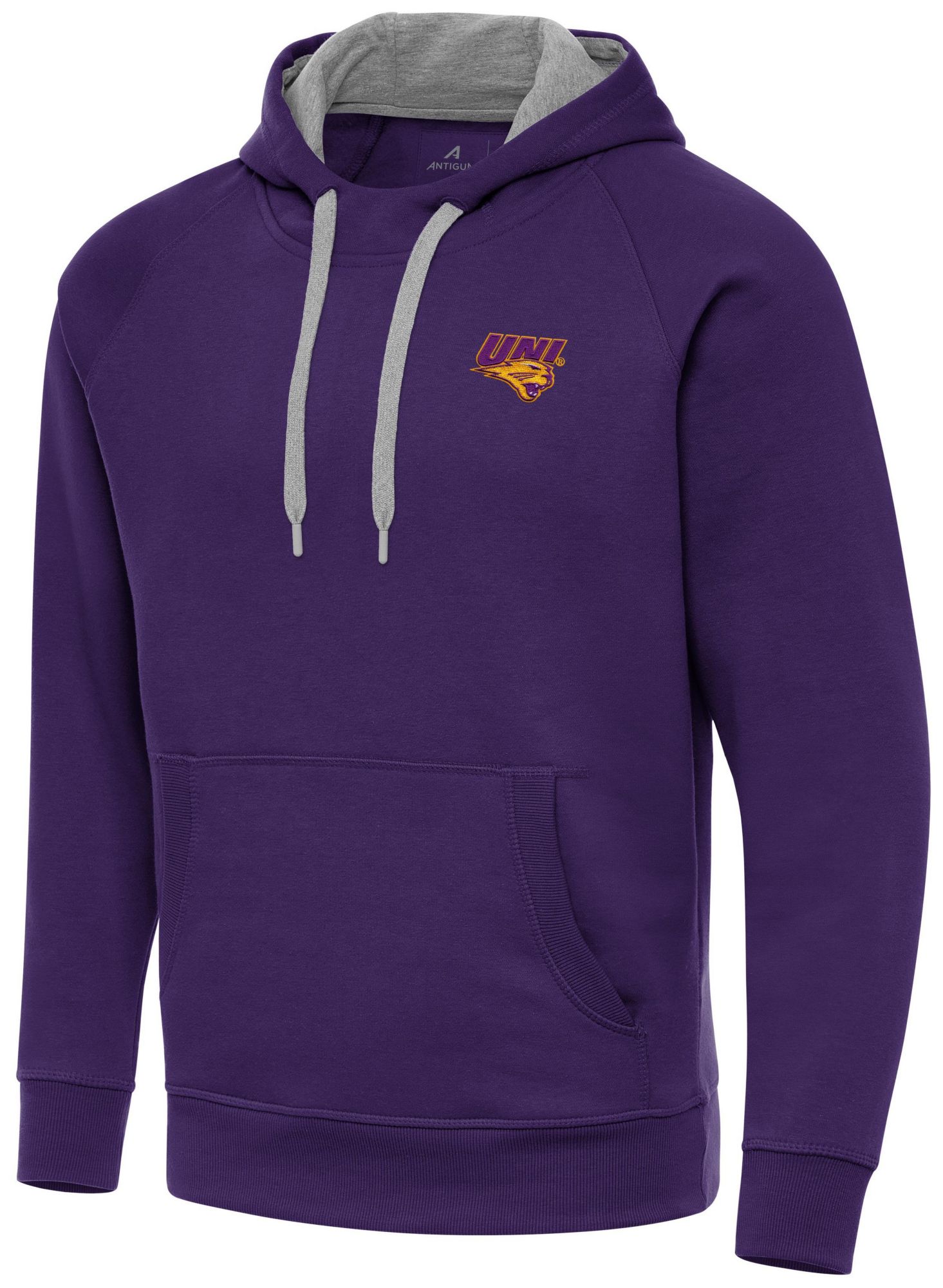 Antigua Men's Northern Iowa Panthers  Dark Purple Victory Pullover Hoodie