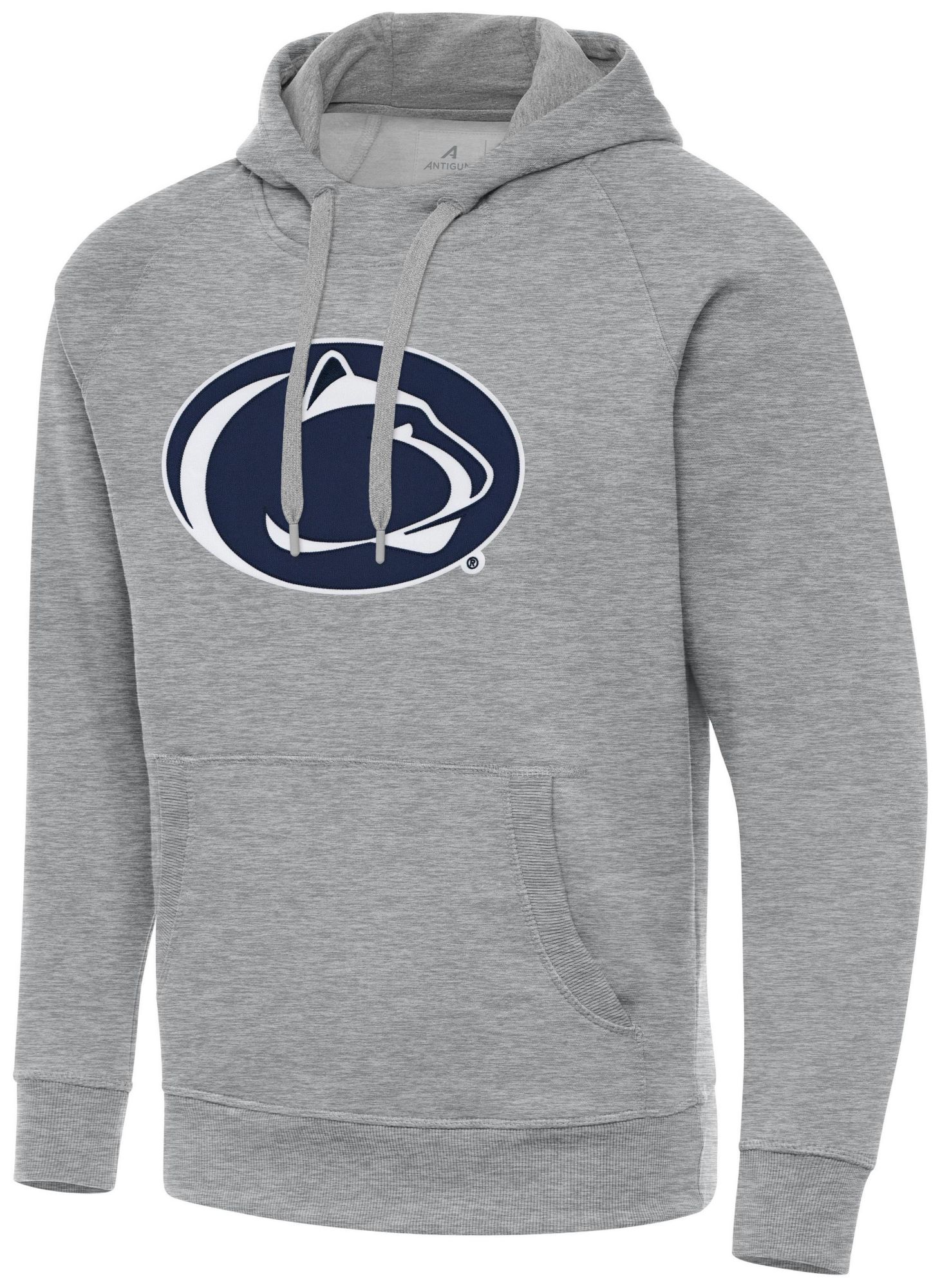 Antigua Men's Penn State Nittany Lions Grey Heather Victory Pullover Hoodie