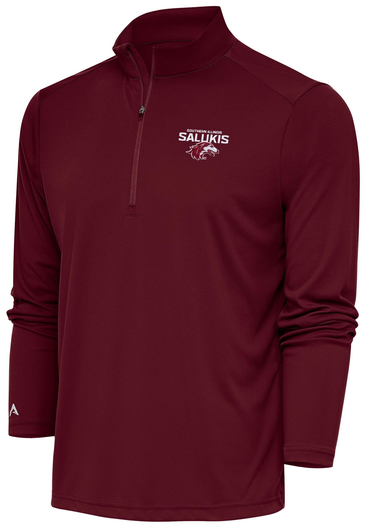 Antigua Men's Southern Illinois Salukis Maroon Tribute 1/4 Zip Pullover