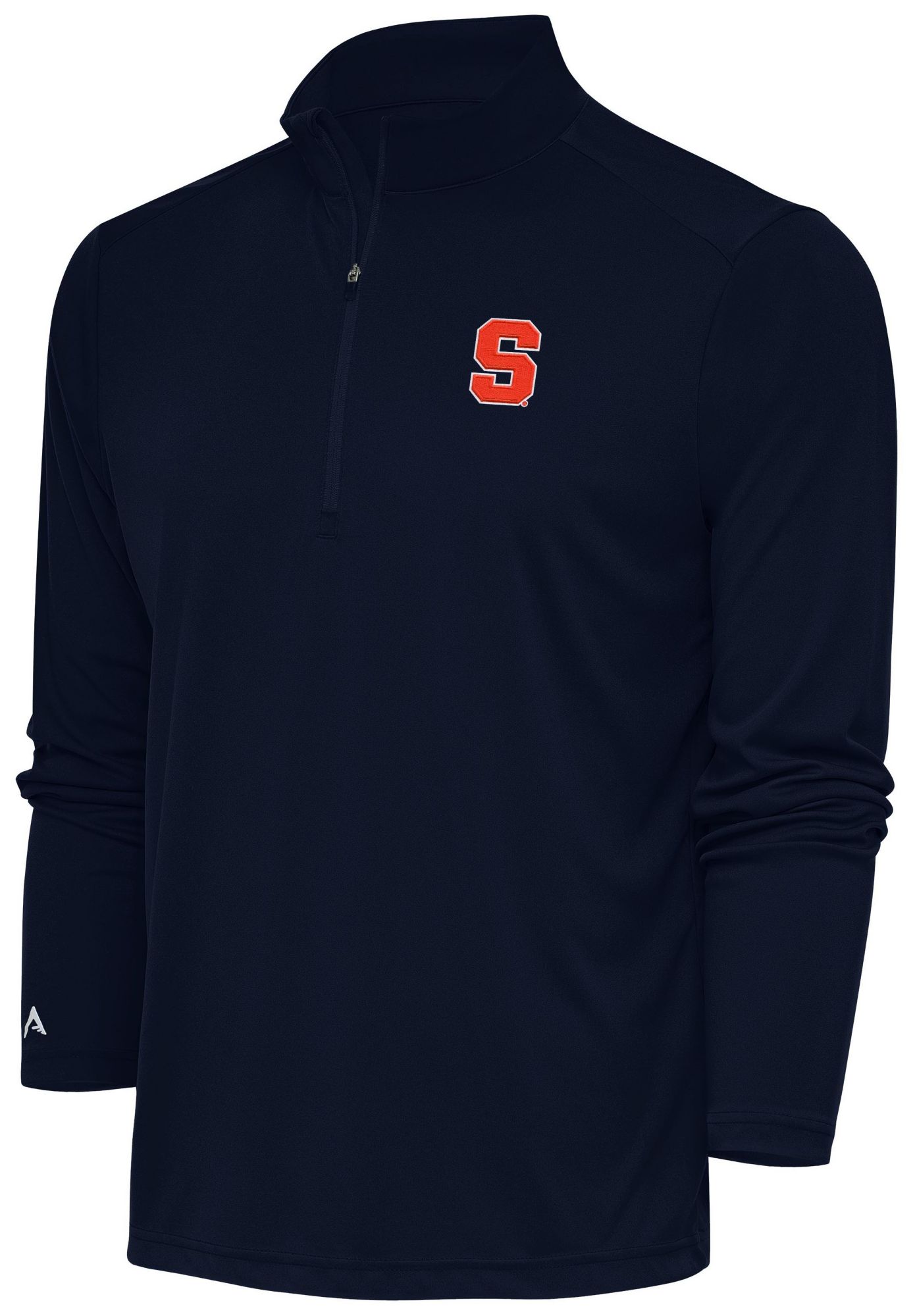 Antigua Men's Syracuse Orange Navy Tribute 1/4 Zip Pullover