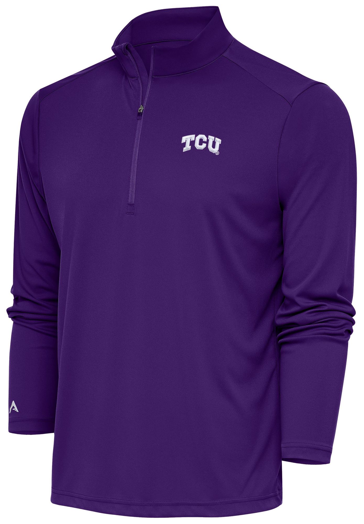 Antigua Men's TCU Horned Frogs Dark Purple Tribute 1/4 Zip Pullover