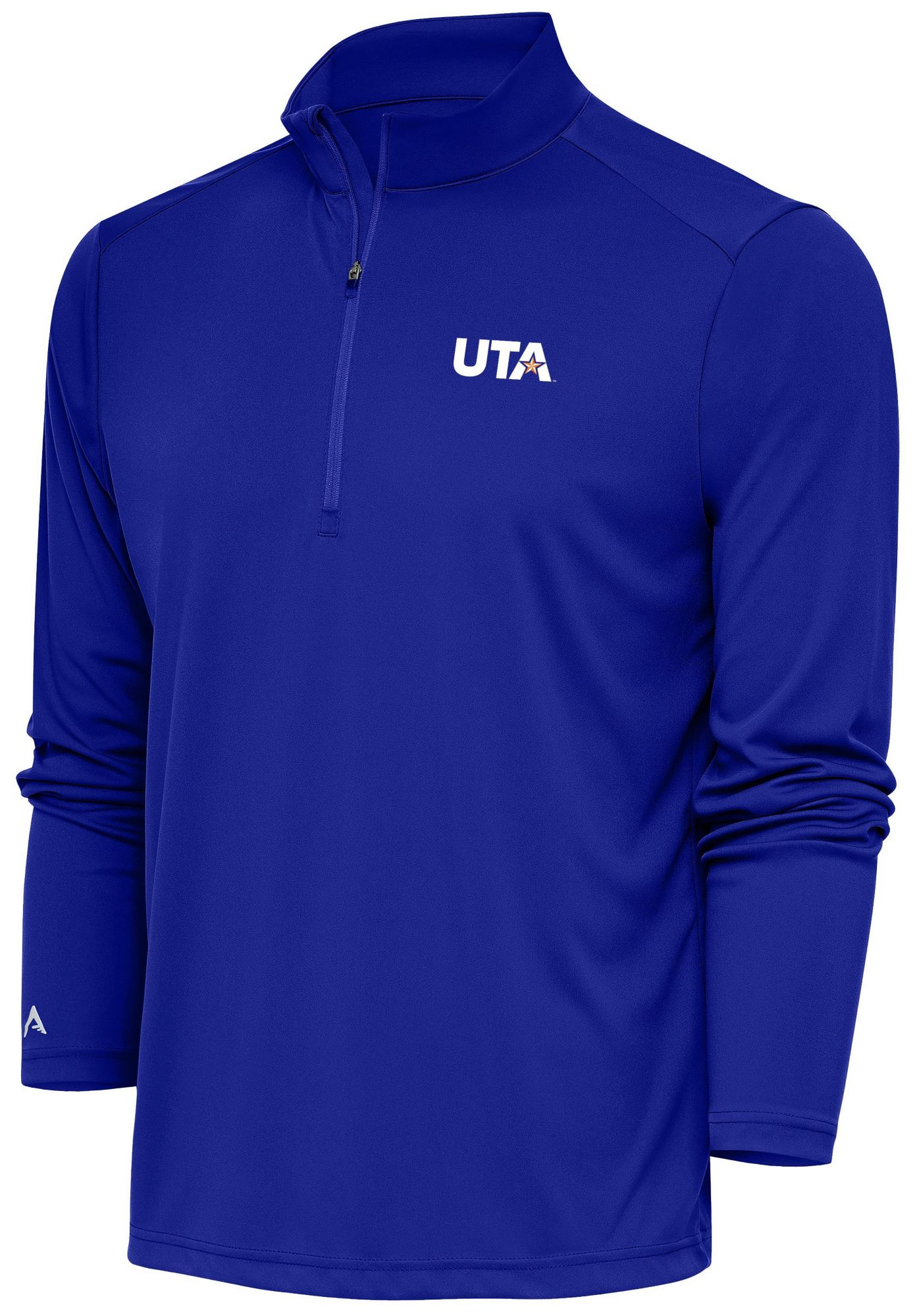 Antigua Men's UT Arlington Mavericks Dark Royal Tribute 1/4 Zip Pullover