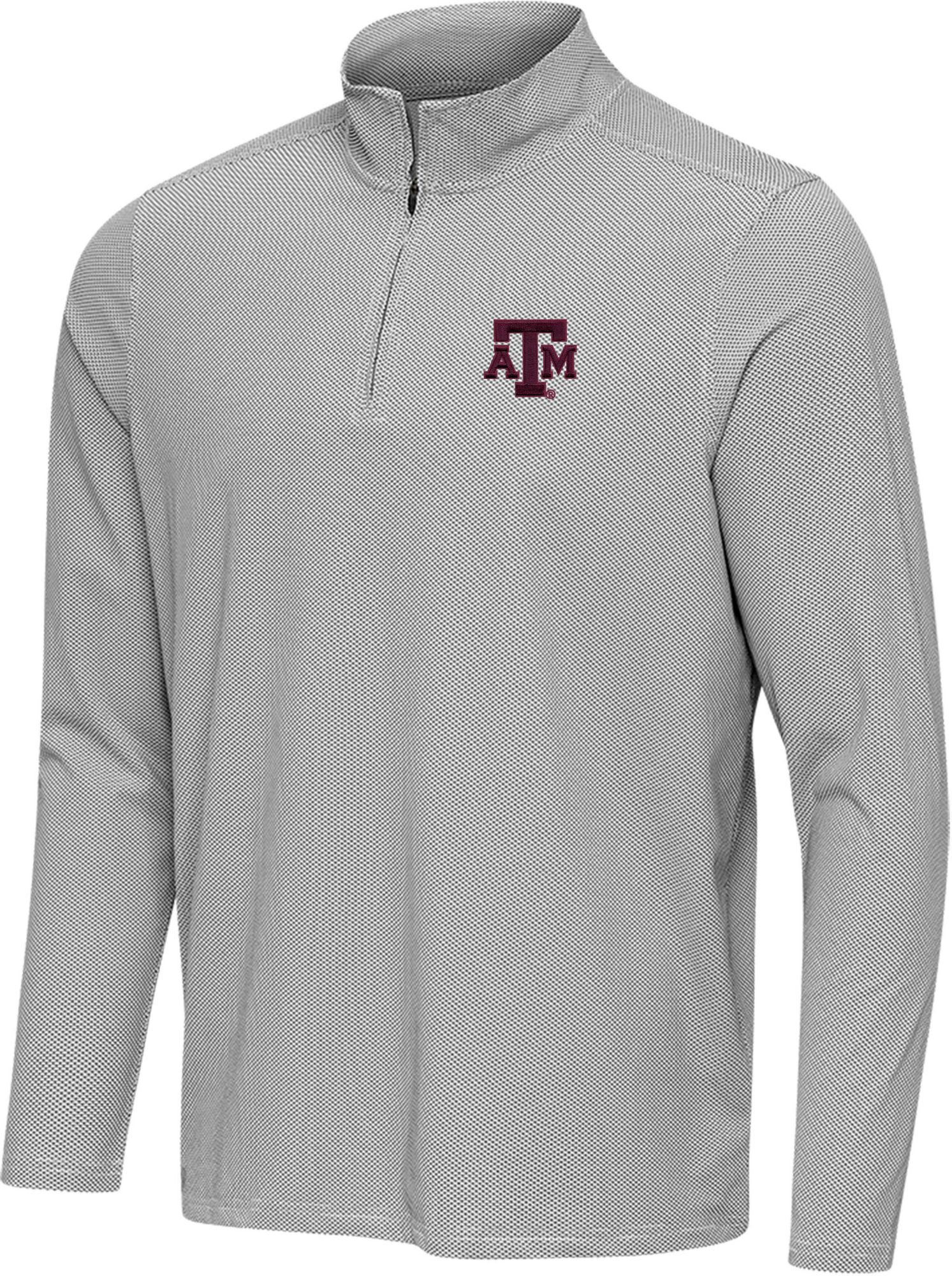 Antigua Men's Texas A&M Aggies Black Pave Quarter-Zip Pullover