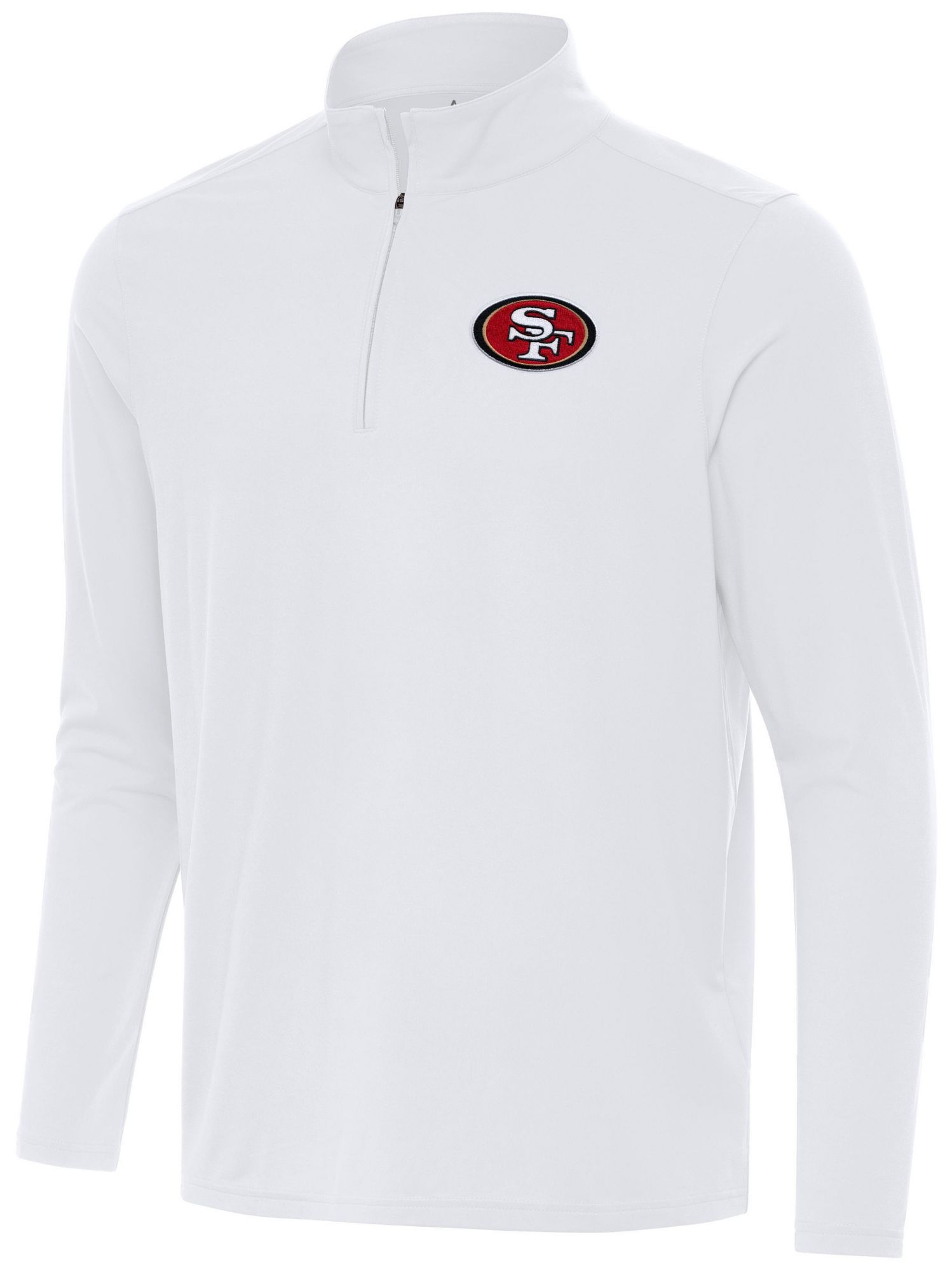 Antigua Men's San Francisco 49ers White Intent Quarter-Zip Shirt