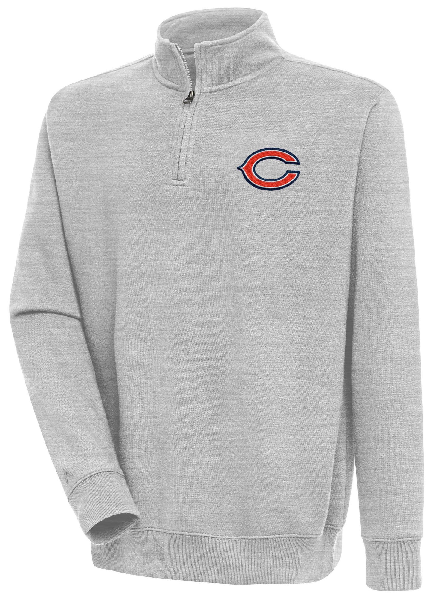 Antigua Men's Chicago Bears Victory 1/4 Zip Mock Pullover