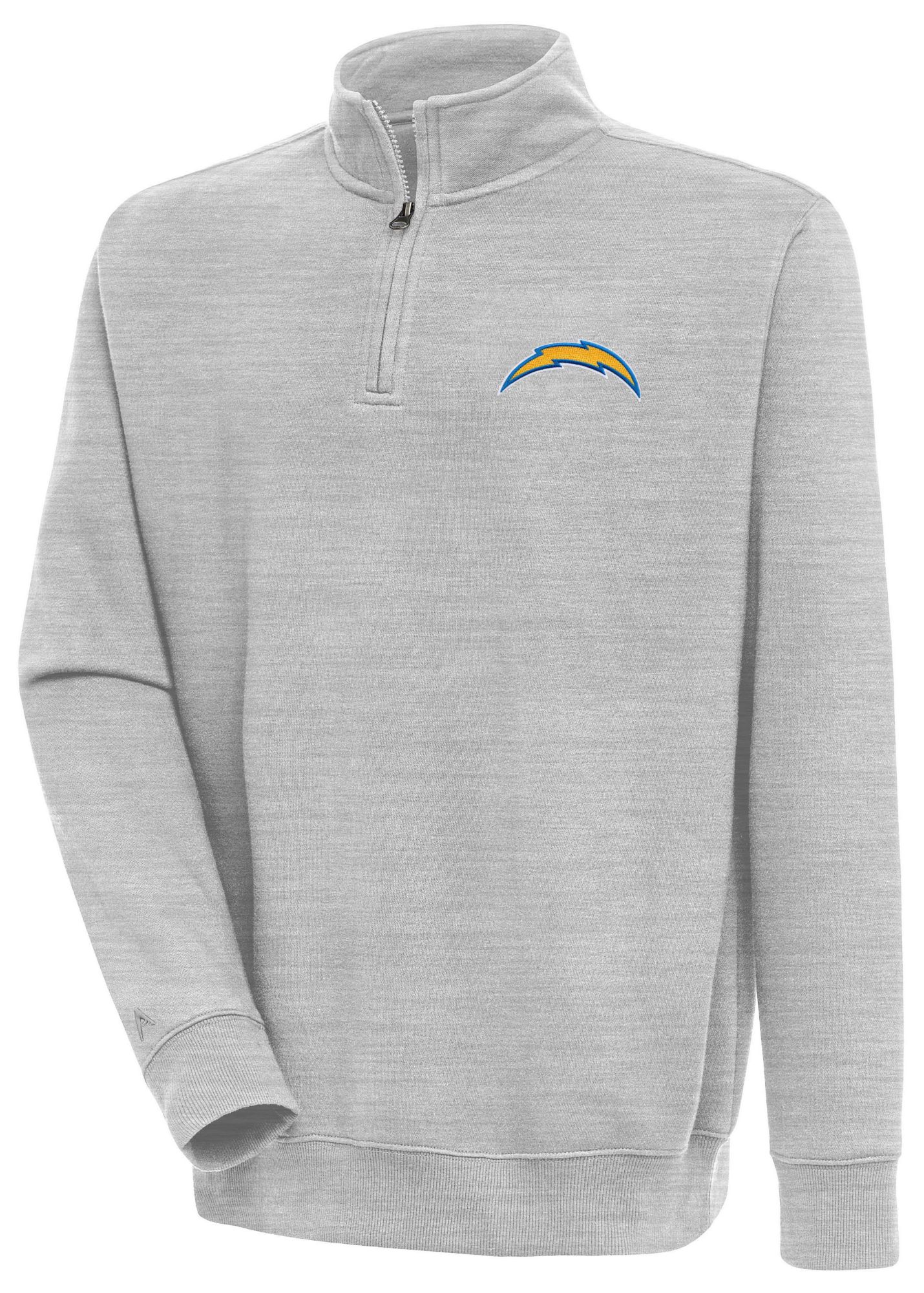 Antigua Men's Los Angeles Chargers Victory 1/4 Zip Mock Pullover