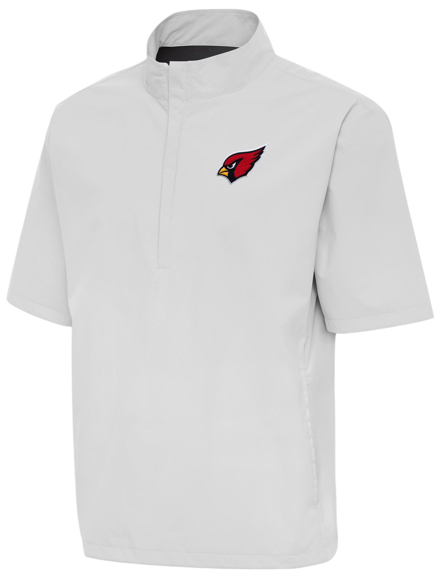 Antigua Men's Arizona Cardinals Brisk Short Sleeve 1/4 Zip Pullover