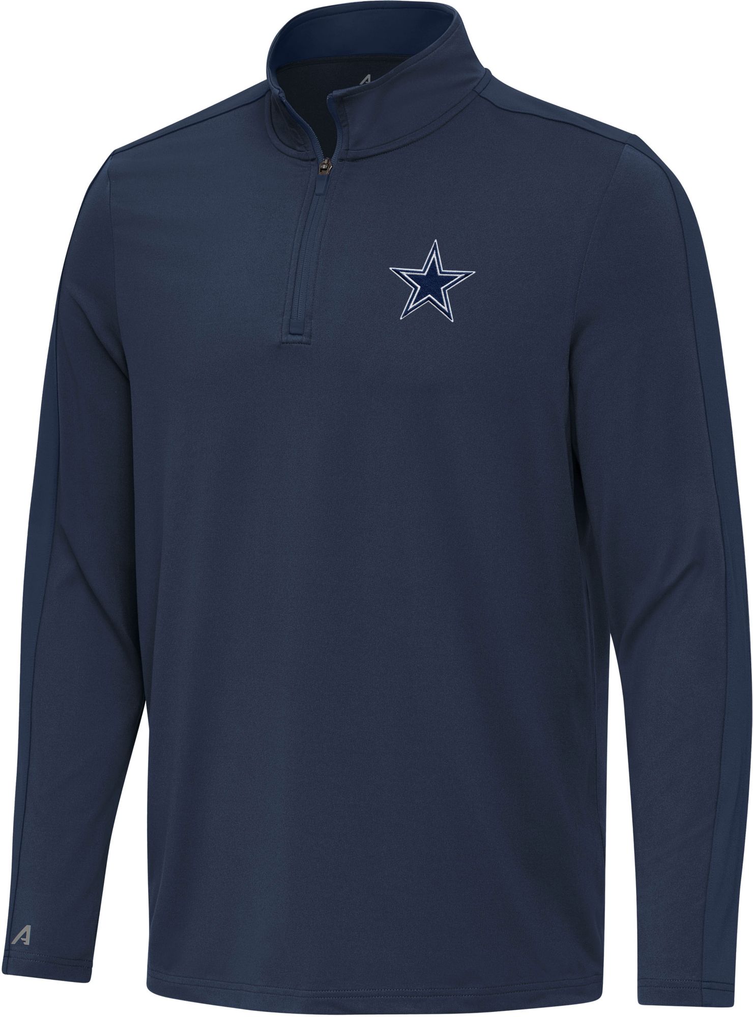 Antigua Men's Dallas Cowboys Navy Elevation Quarter-Zip Shirt