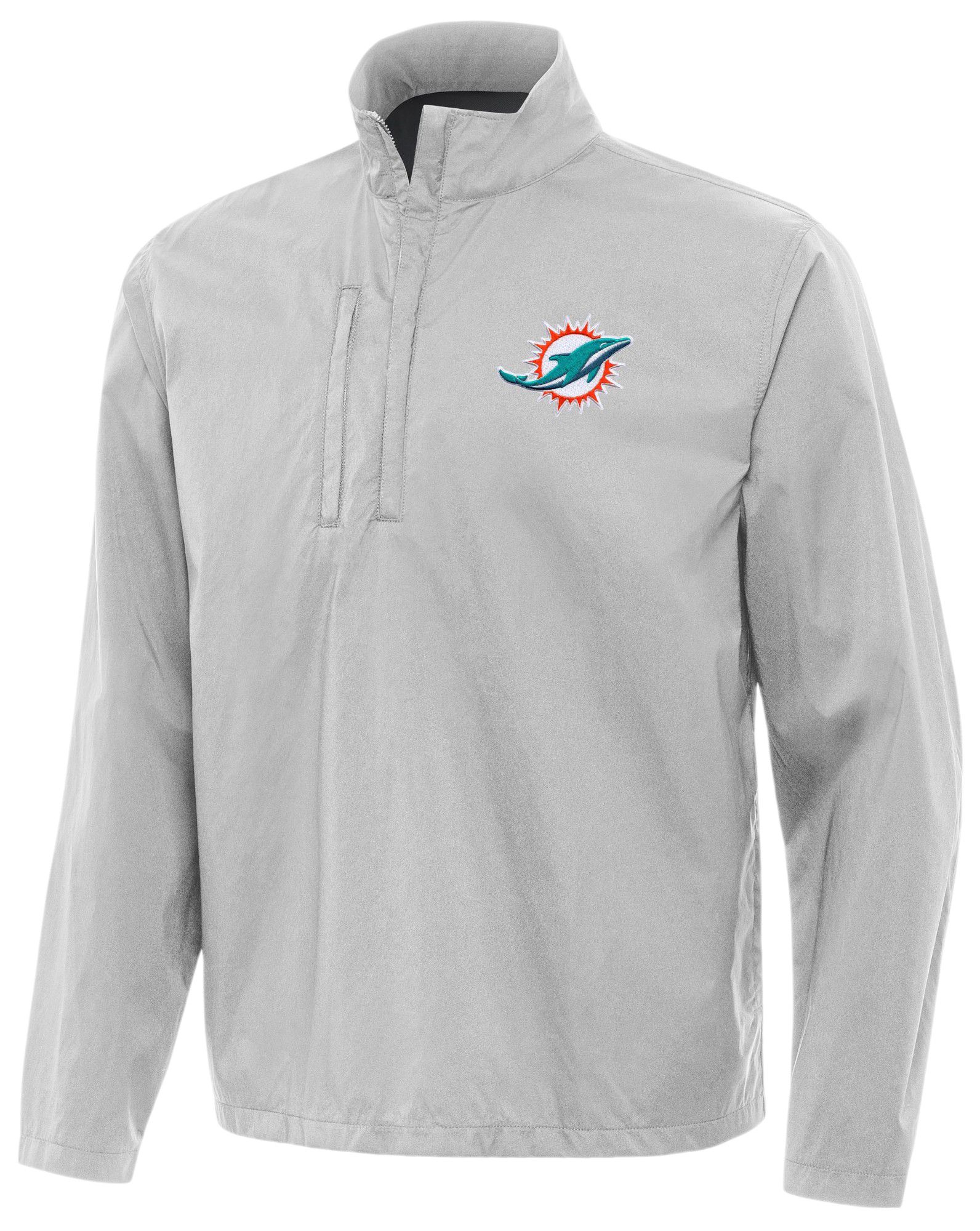 Antigua Men's Miami Dolphins Brisk 1/4 Zip Pullover