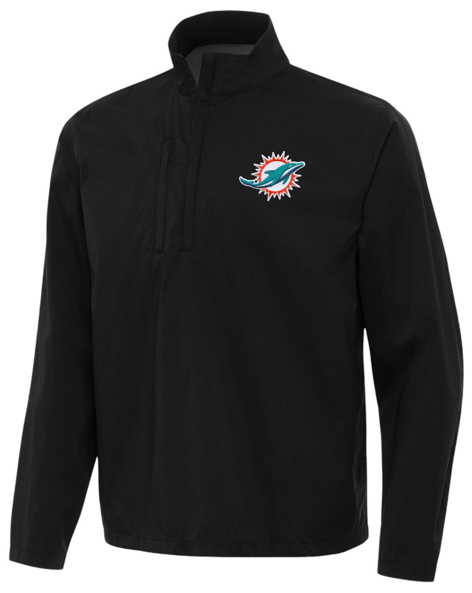 Antigua Men's Miami Dolphins Brisk 1/4 Zip Pullover