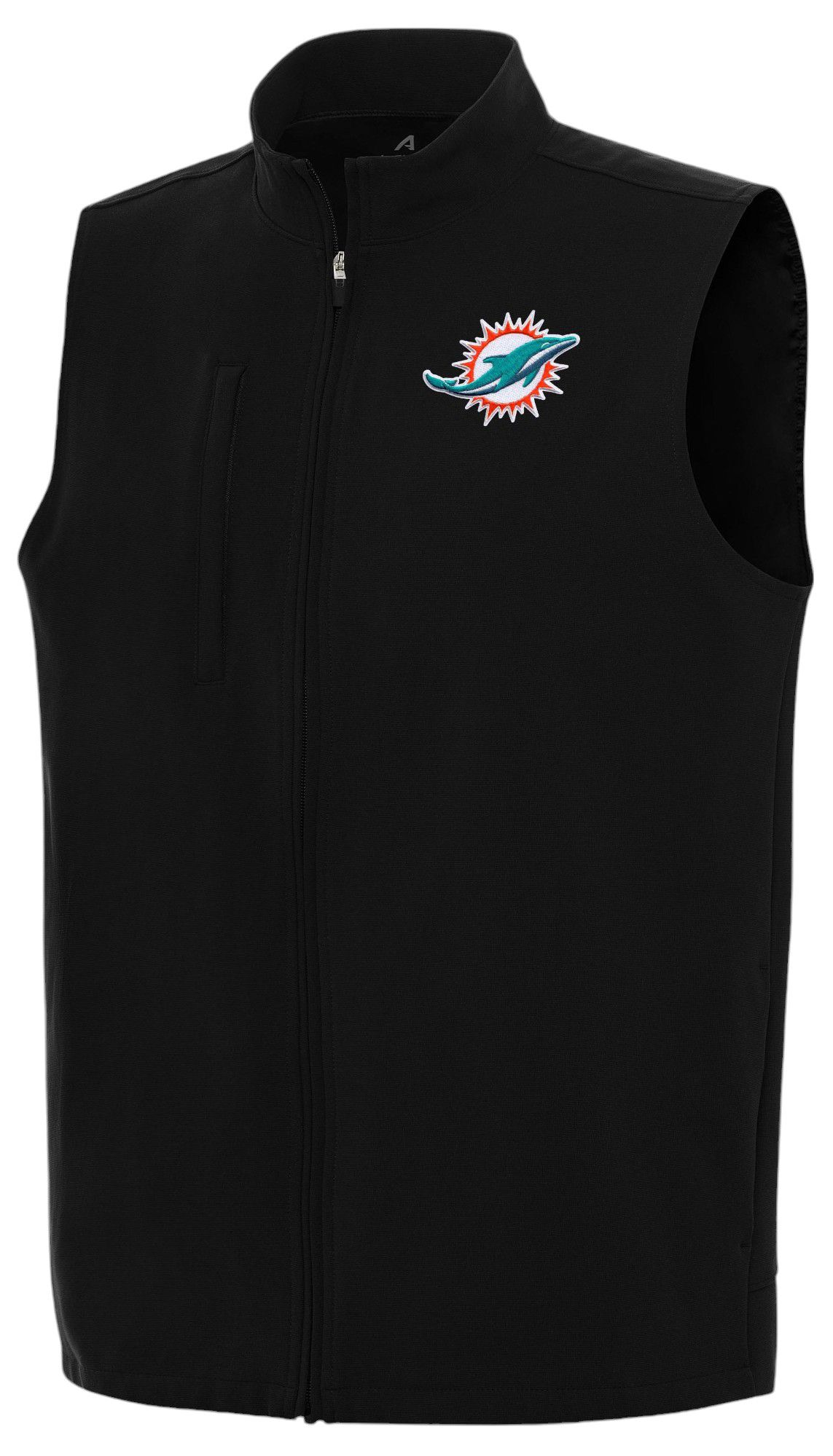 Antigua Men's  Miami Dolphins Regard Full Zip Vest