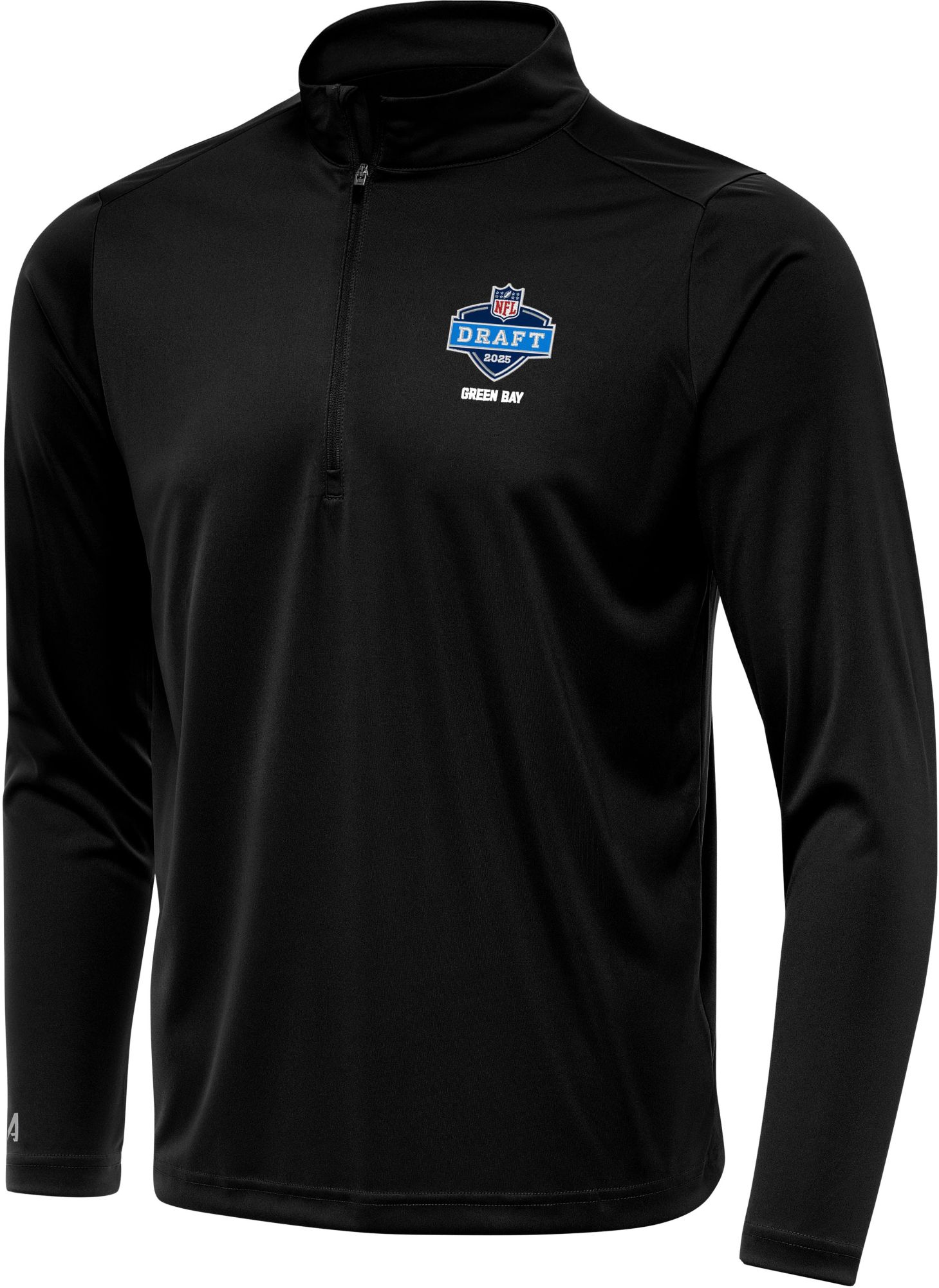 Antigua Men's NFL Draft 2025 Black Quarter-Zip Pullover