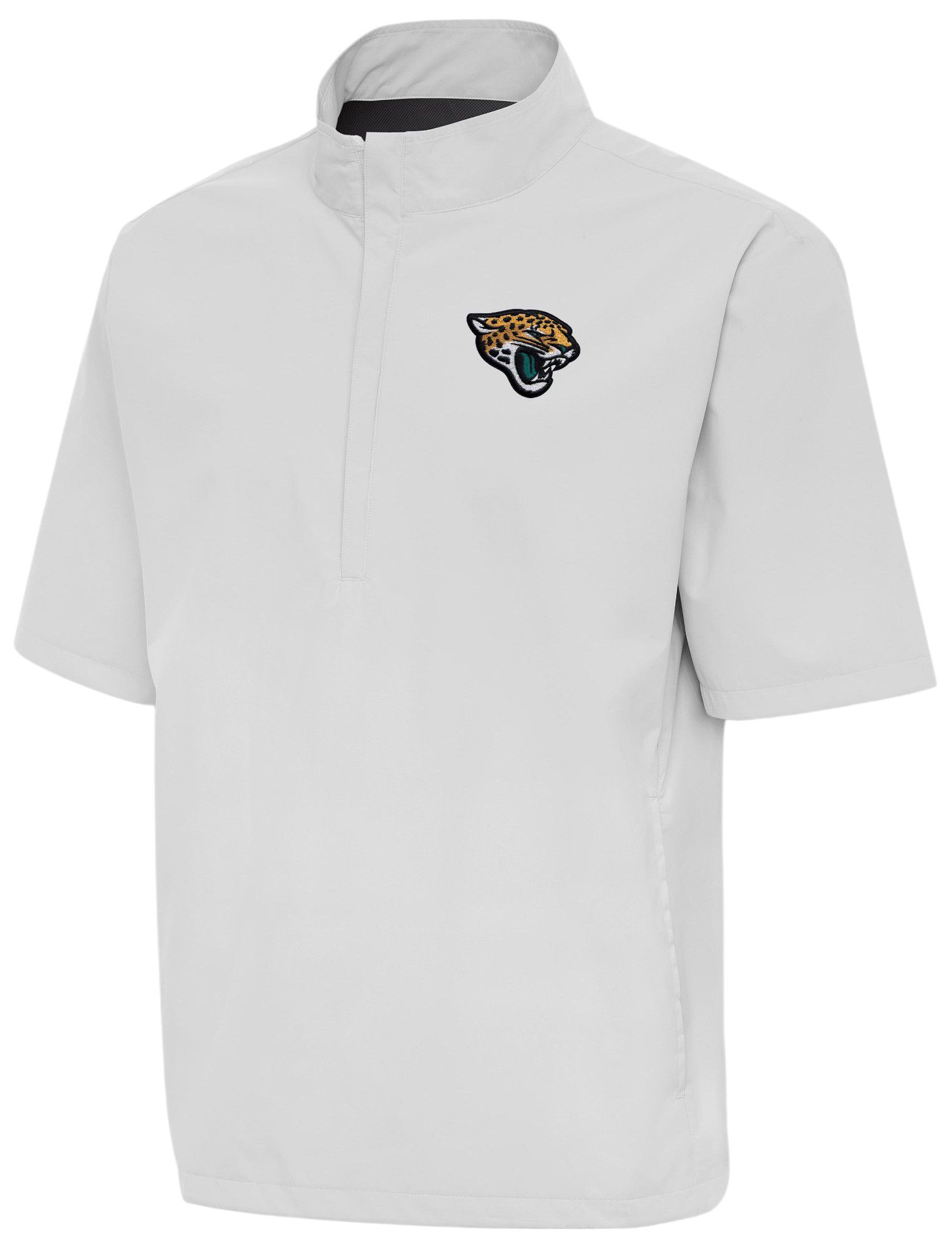 Antigua Men's Jacksonville Jaguars Brisk Short Sleeve 1/4 Zip Pullover