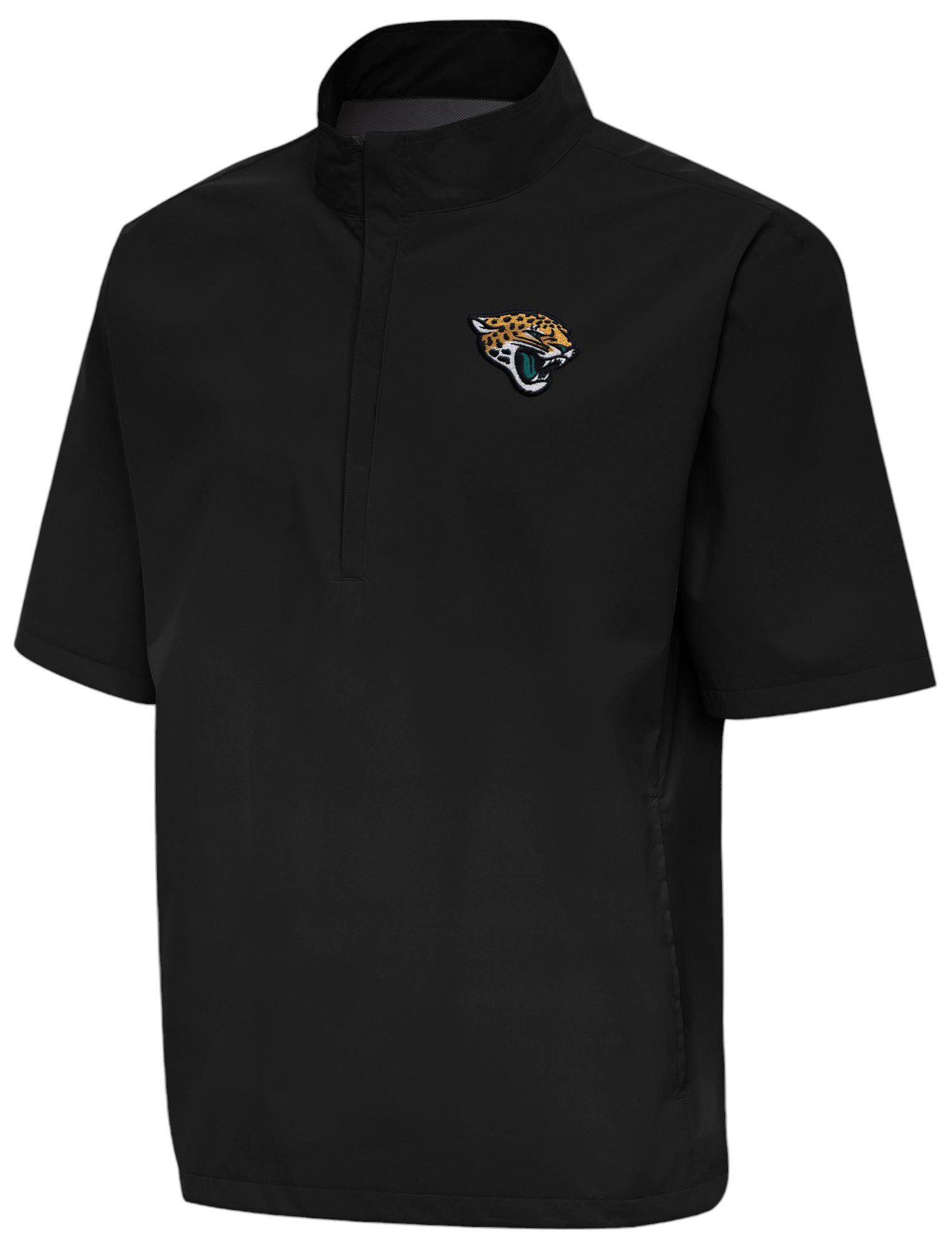 Antigua Men's Jacksonville Jaguars Brisk Short Sleeve 1/4 Zip Pullover
