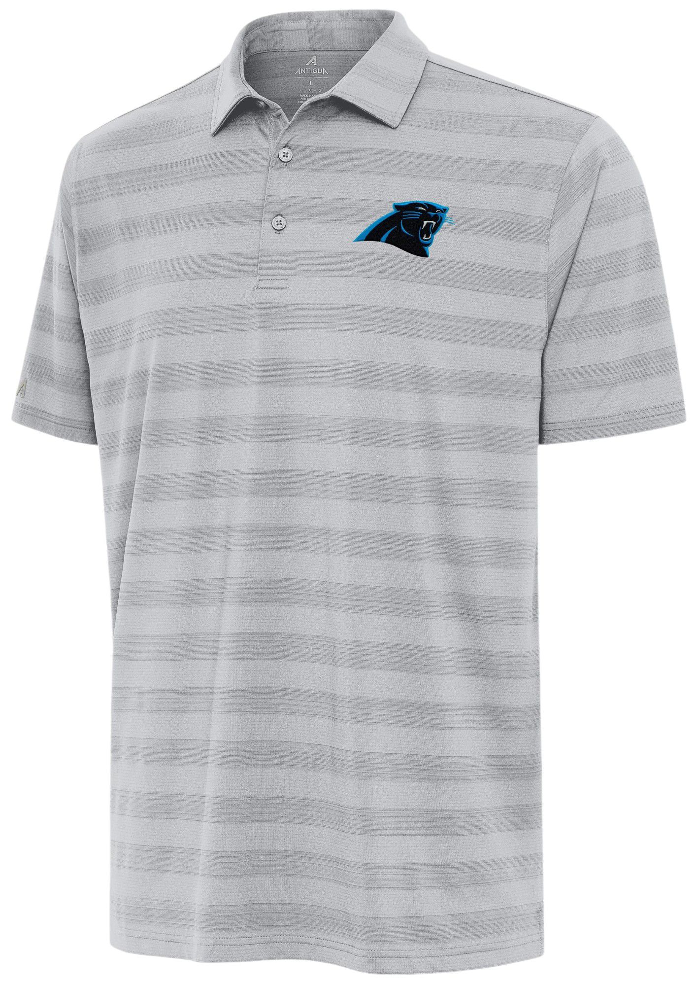 Antigua Men's  Carolina Panthers Tunnel Polo