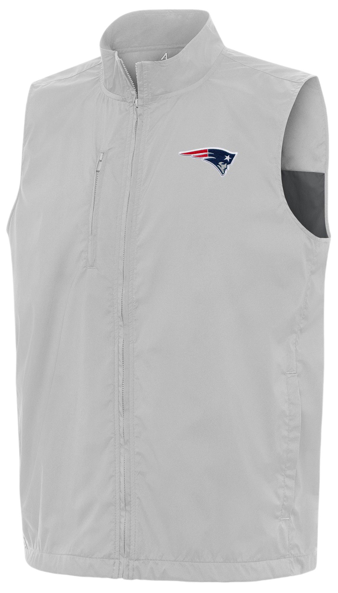 Antigua Men's  New England Patriots Brisk Full Zip Vest