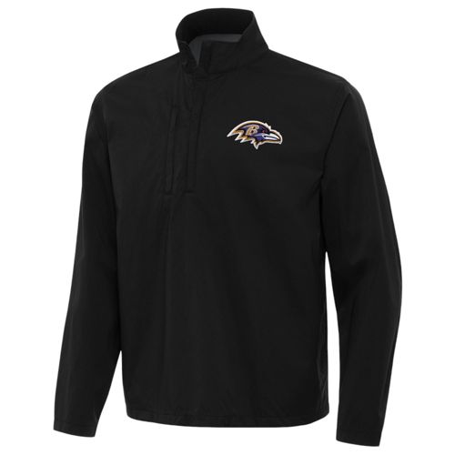 Antigua Men's Baltimore Ravens Tribute Black 1/4-Zip Pullover