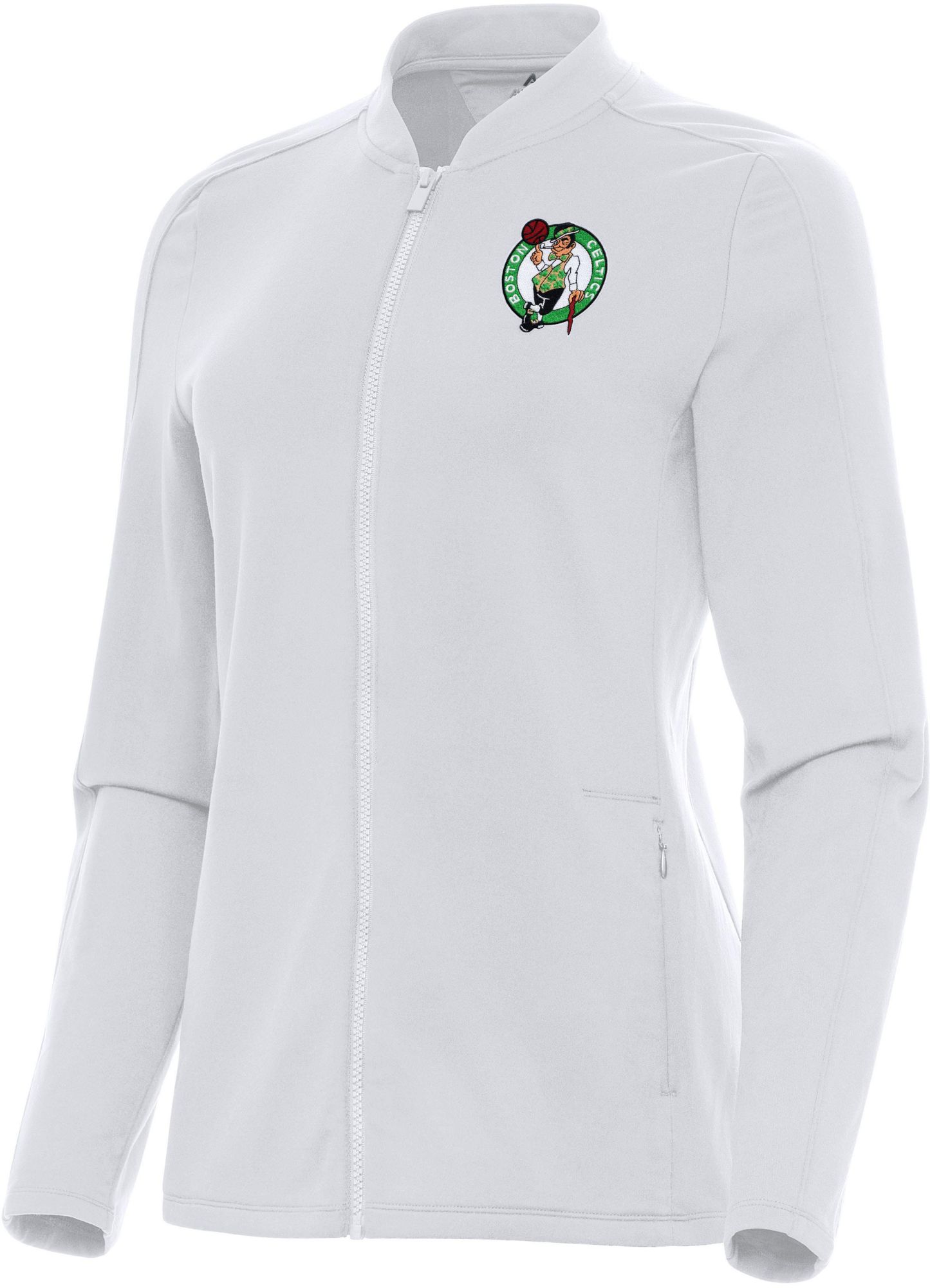 Antigua Women's Boston Celtics White Continual Jacket