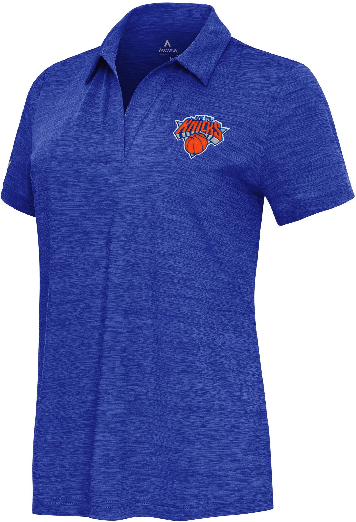 Antigua Women's New York Knicks Blue Layout Polo