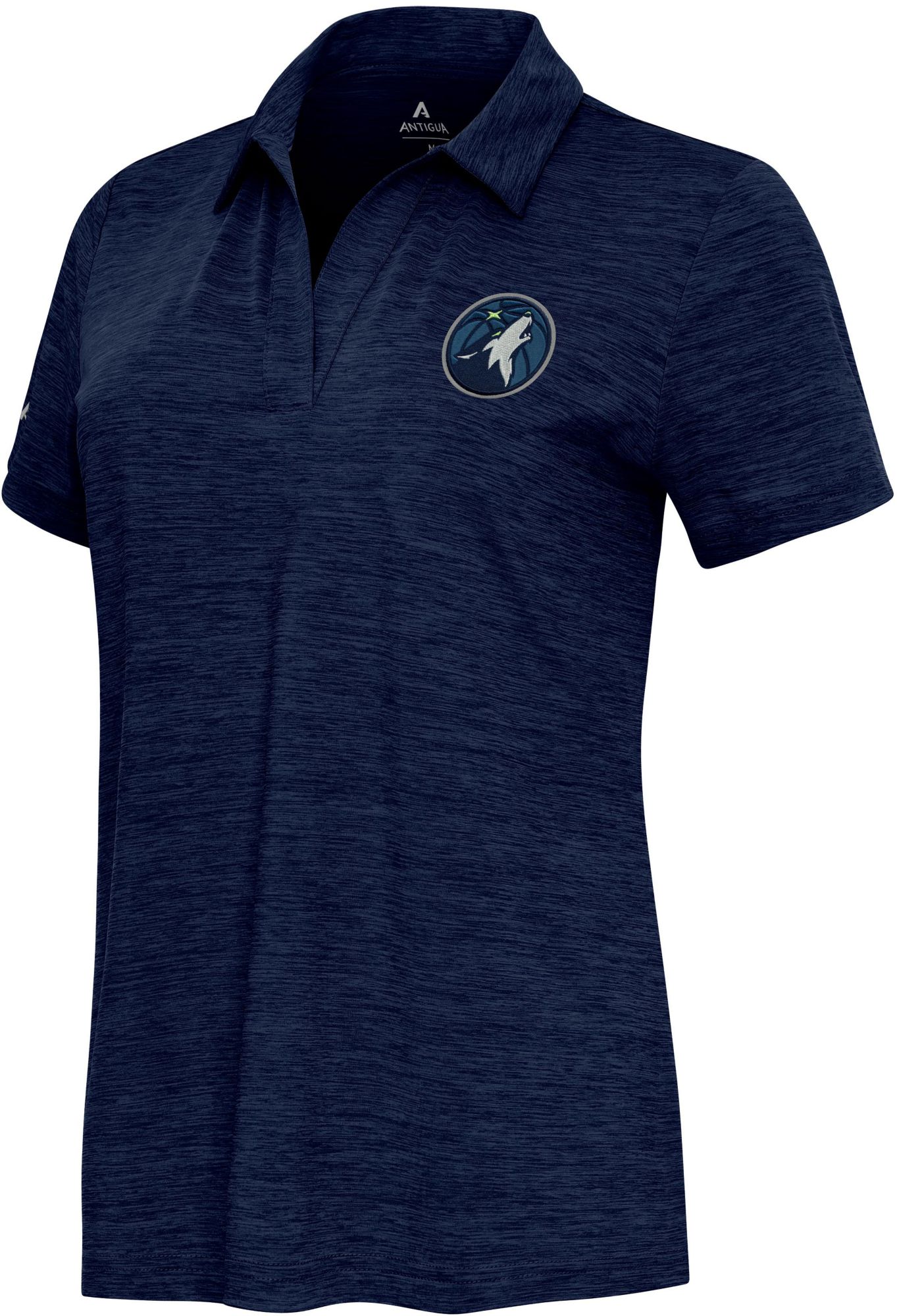 Antigua Women's Minnesota Timberwolves Navy Layout Polo