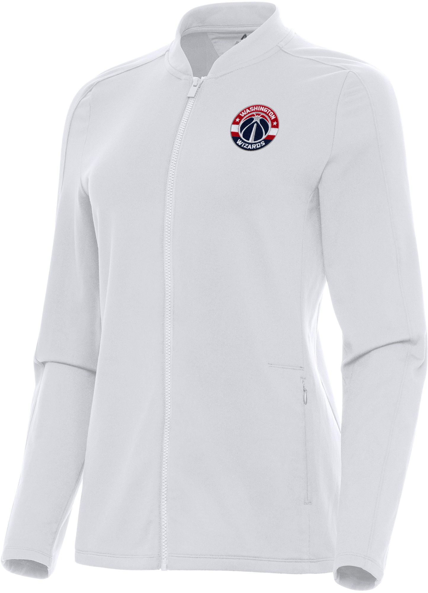Antigua Women's Washington Wizards White Continual Jacket