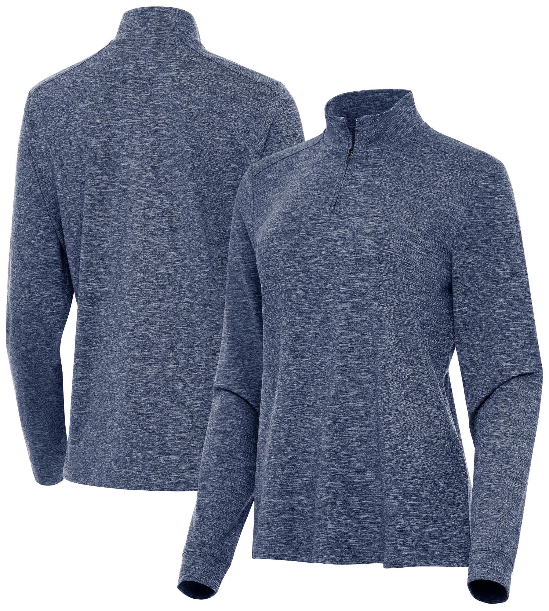 Antigua Women's Mentor Long Sleeve Golf 1/4 Zip - Blue