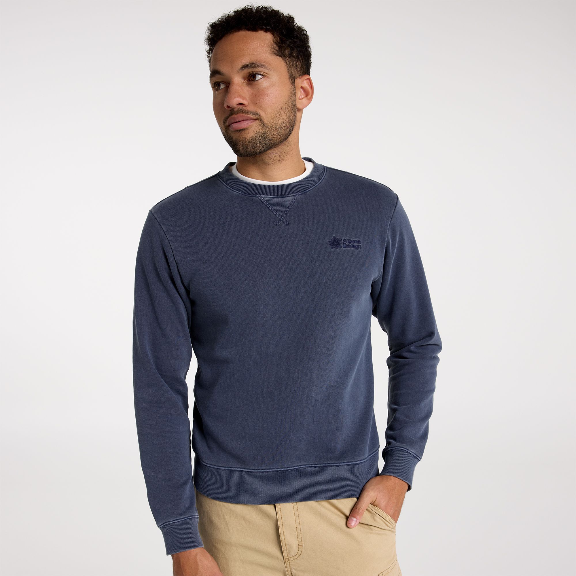 Alpine Design Men's French Terry Crew
